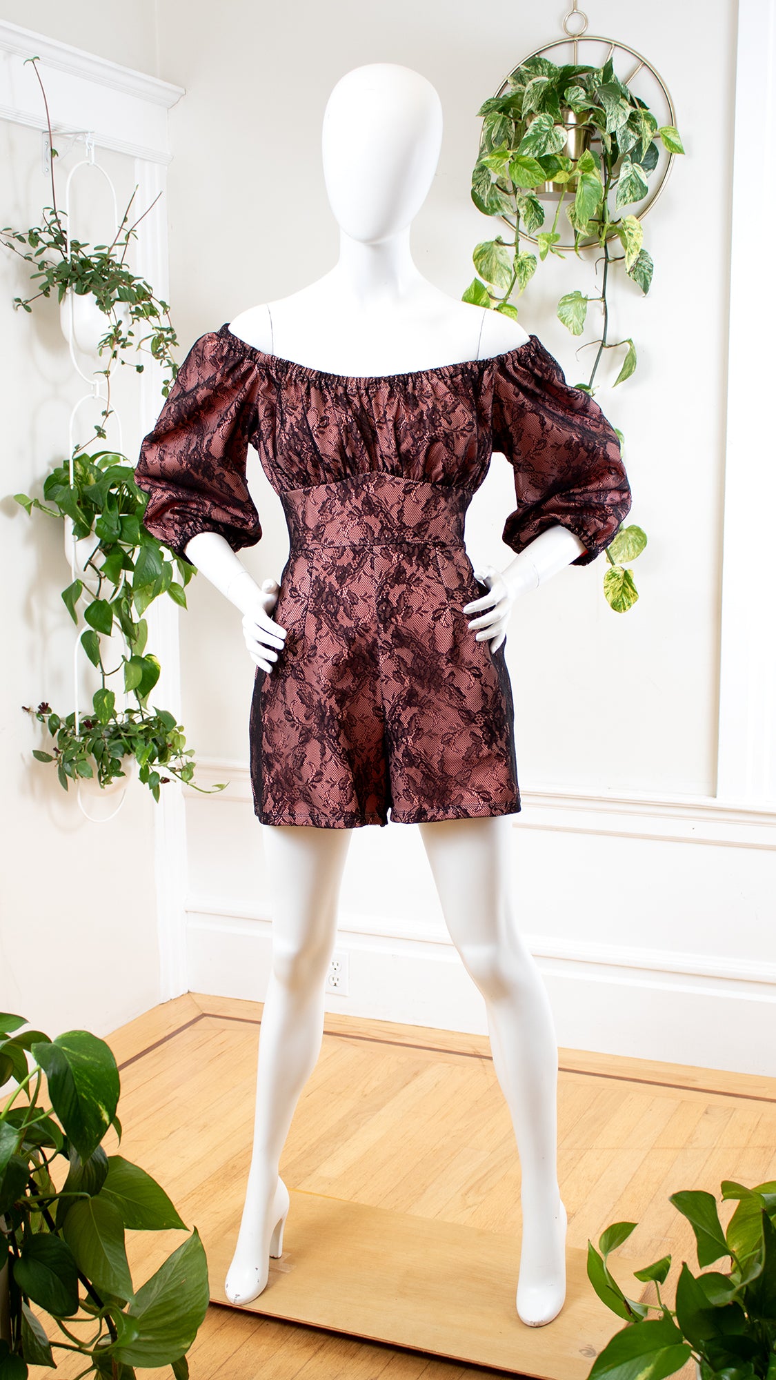 NWT Modern VIXEN by MICHELINE PITT Lace "Vacation Playsuit" | large/x-large