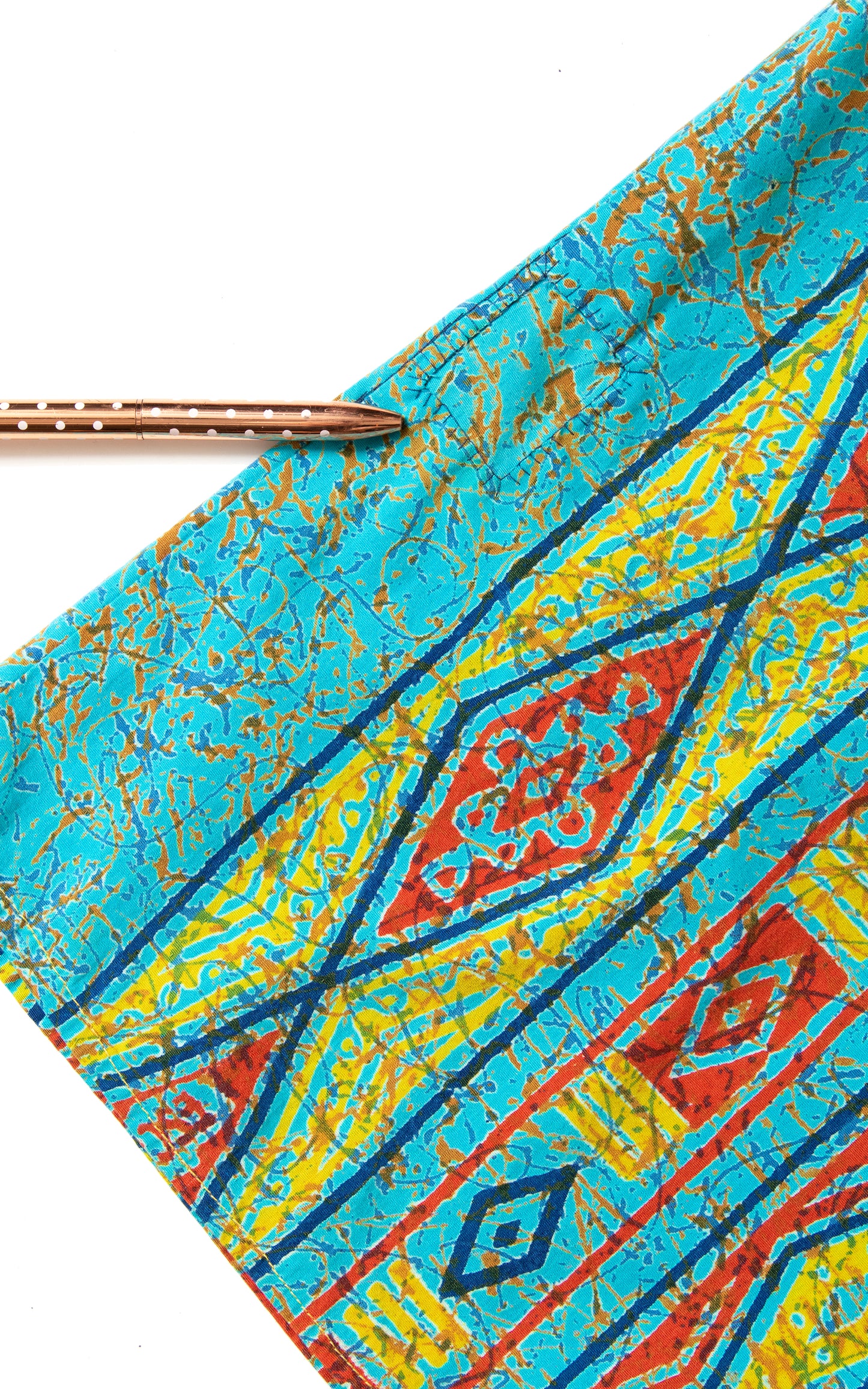 1970s Sun Print Angel Sleeve Maxi Dress | small/medium