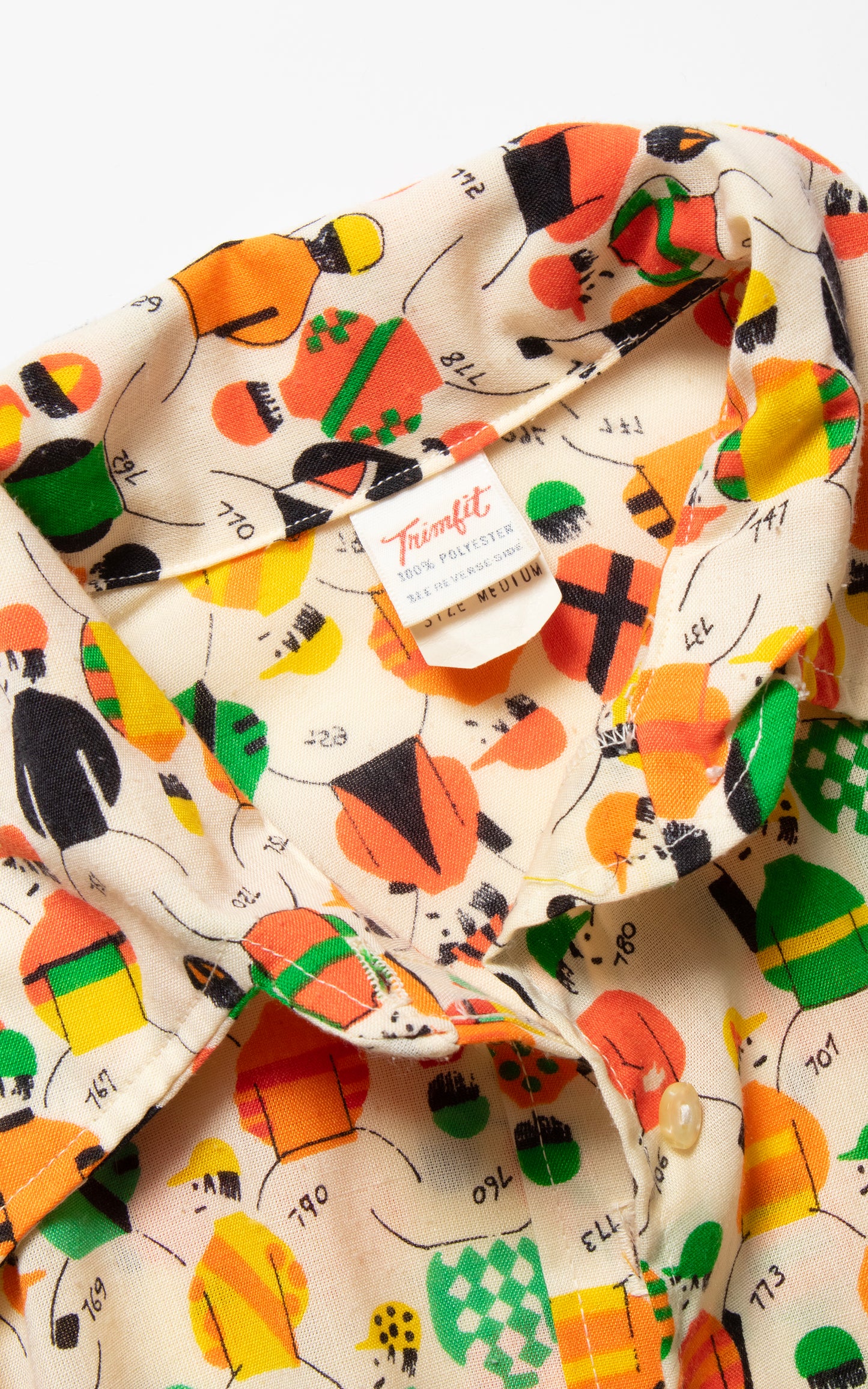1970s Jockey People Novelty Print Bodysuit | small