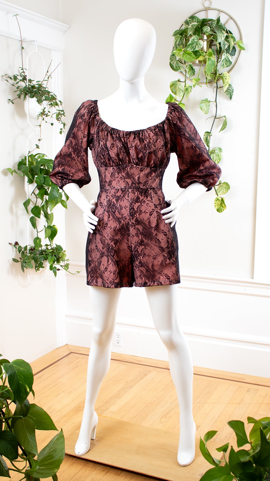 NWT Modern VIXEN by MICHELINE PITT Lace "Vacation Playsuit" | large/x-large