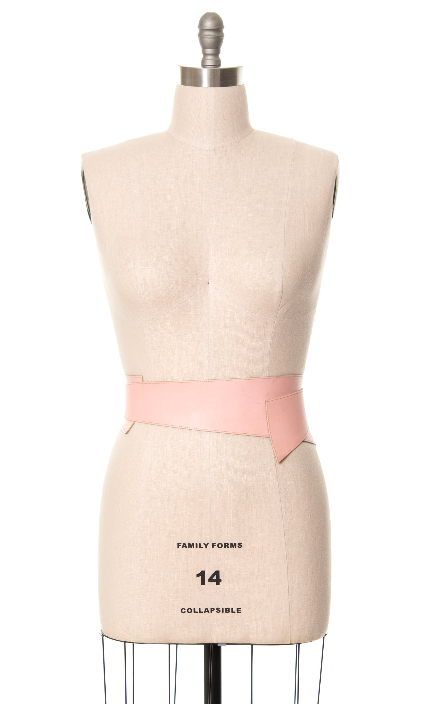 Vintage Pink Asymmetrical Cinch Belt | medium/large