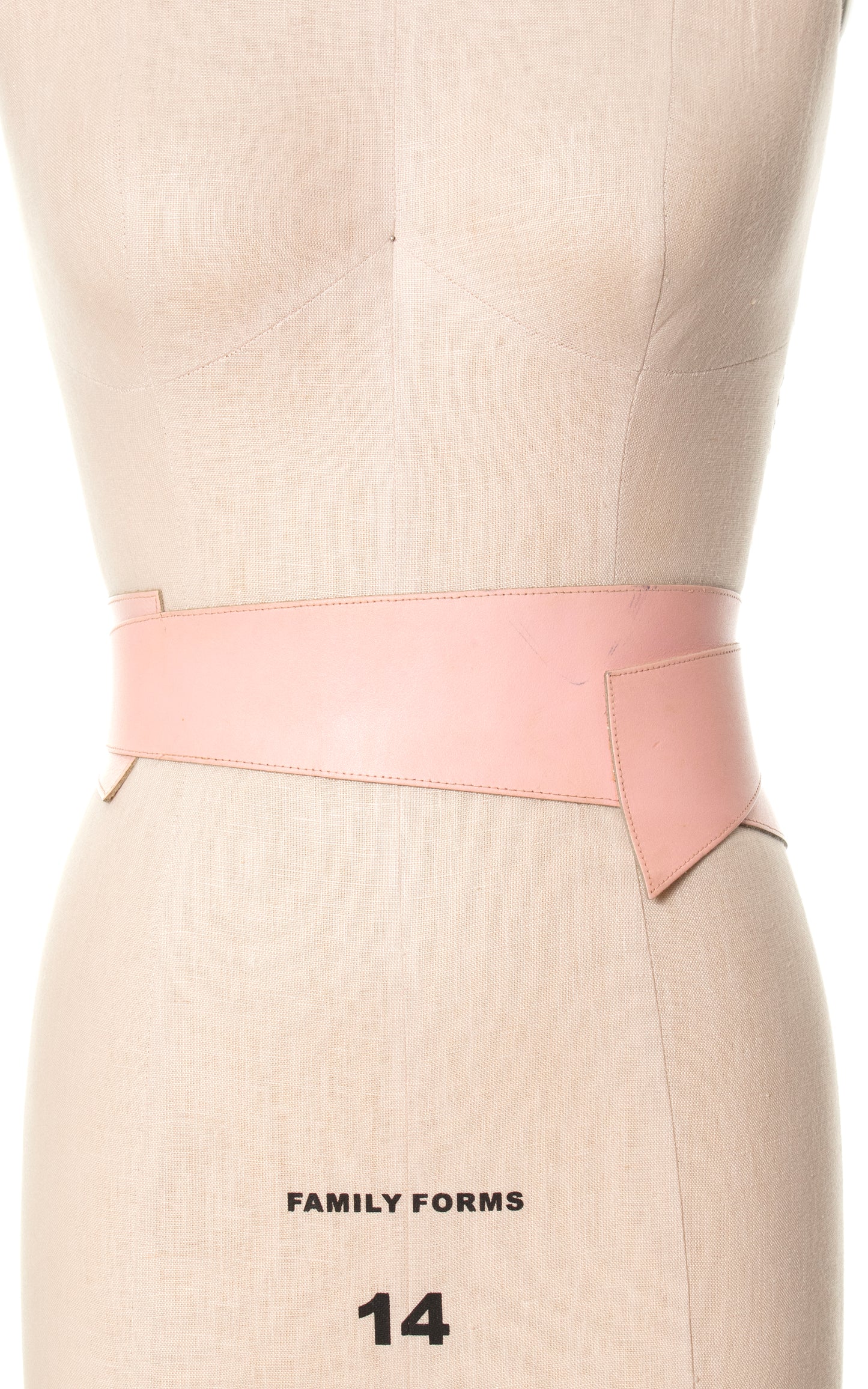 Vintage Pink Asymmetrical Cinch Belt | medium/large