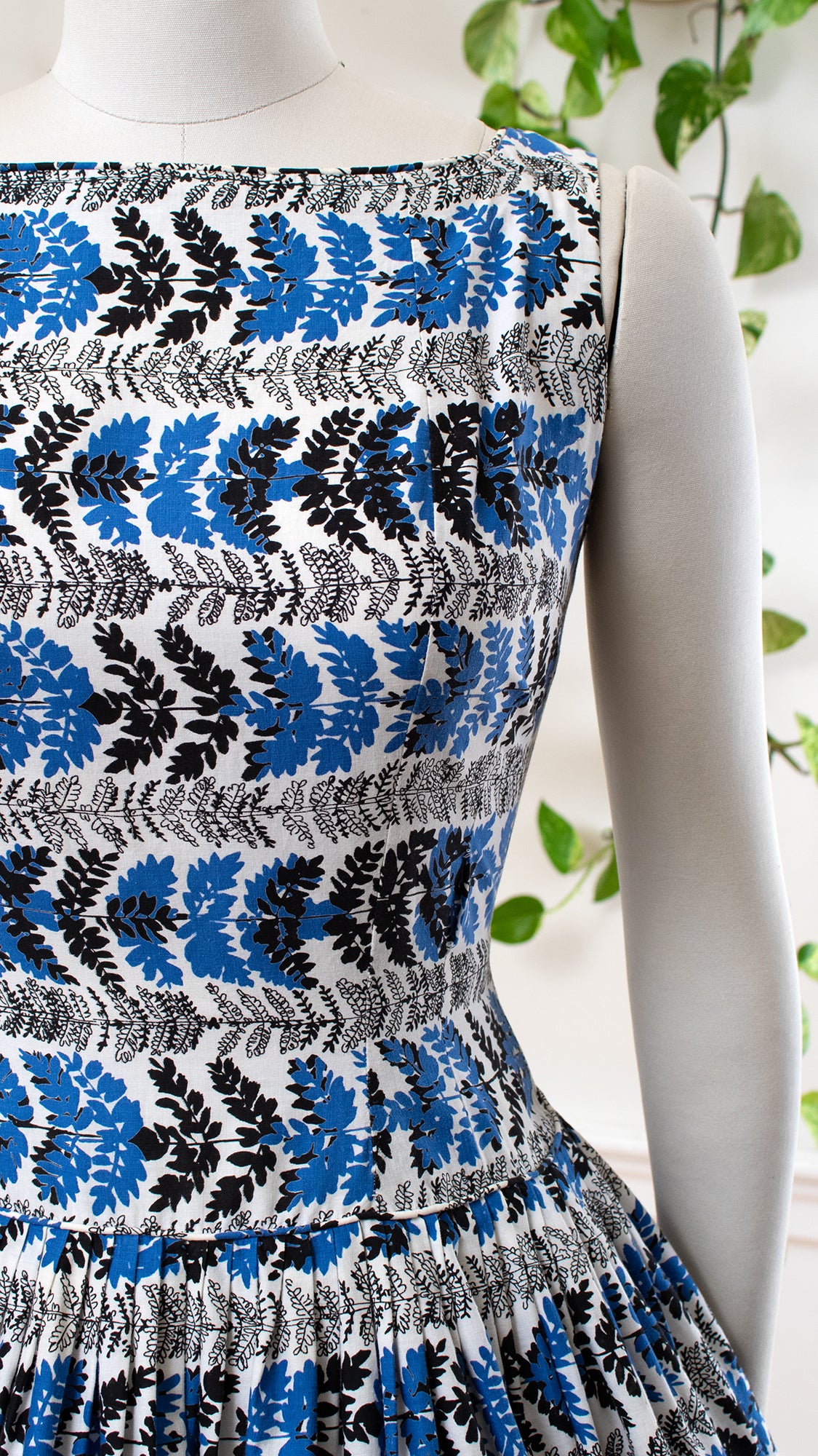 1950s Fern Striped Sundress | medium