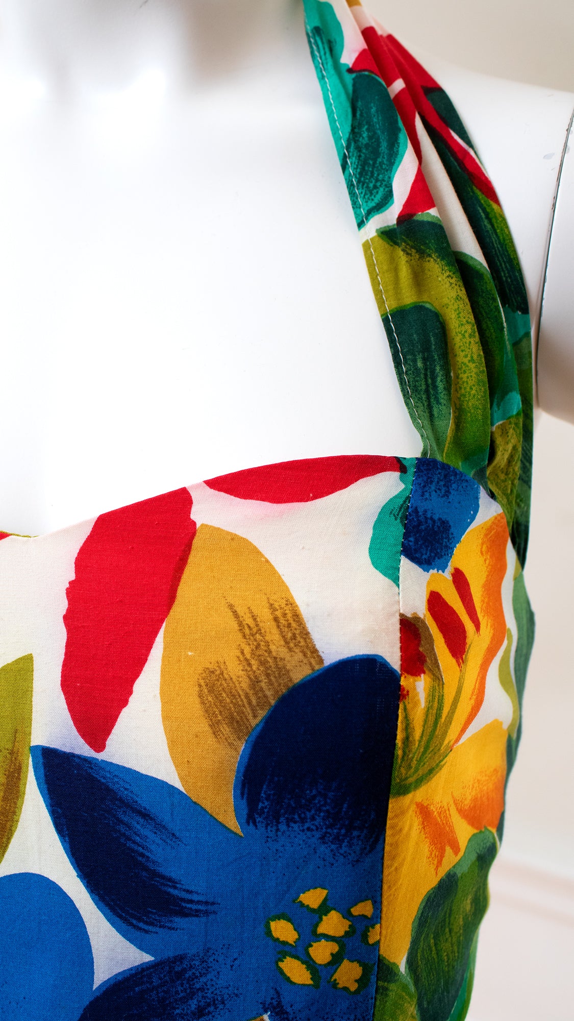 1980s 1990s Tropical Floral Jumpsuit | small/medium