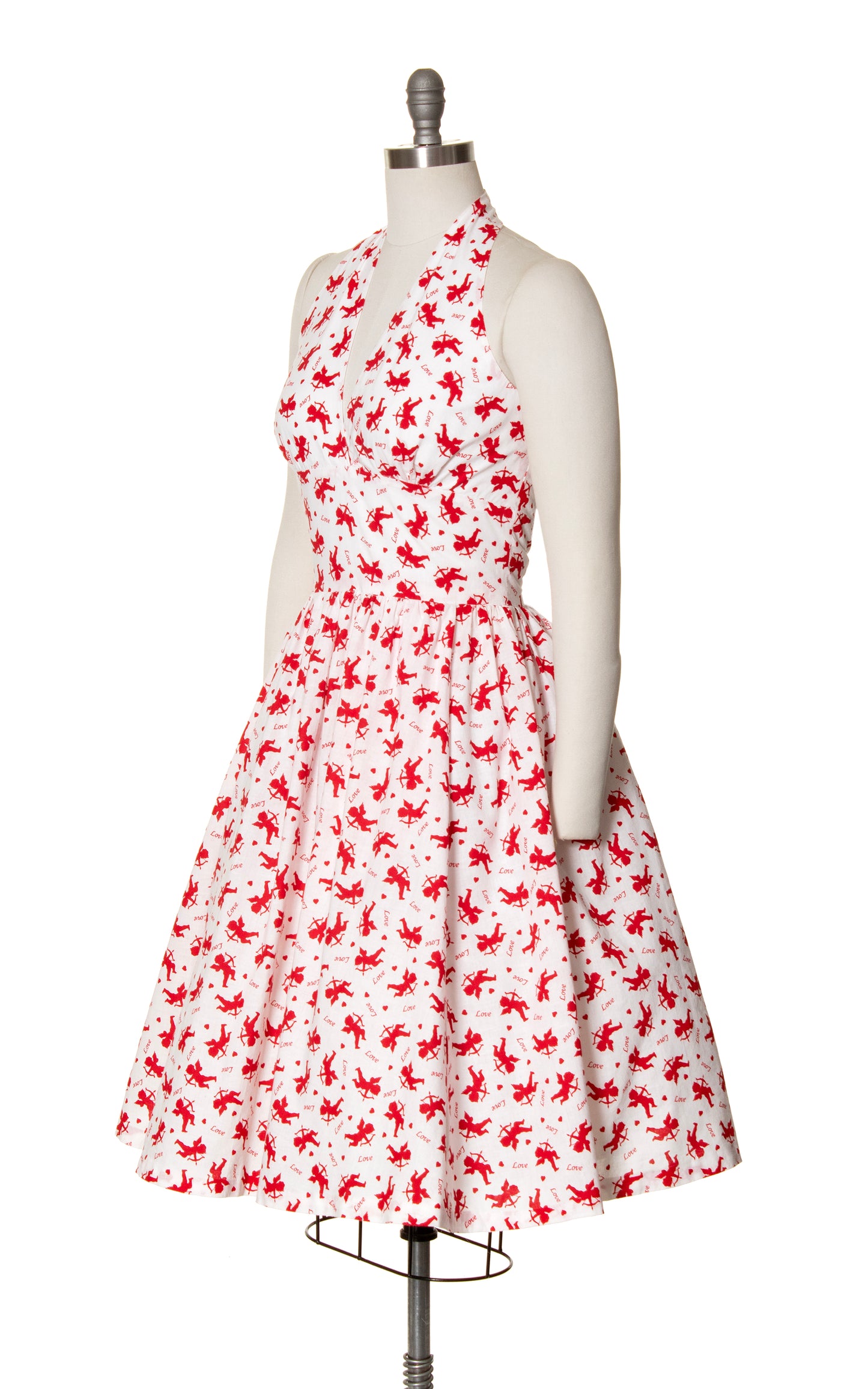 1950s Style Cupid Novelty Print Sundress with Pockets | medium