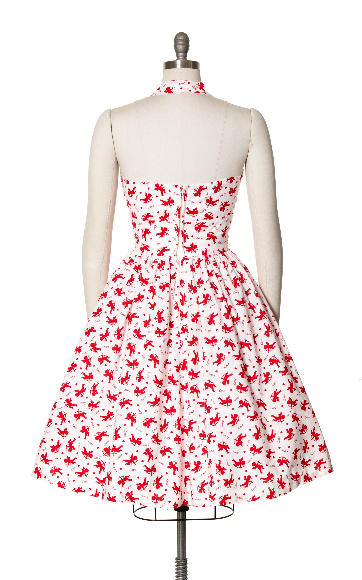 1950s Style Cupid Novelty Print Sundress with Pockets | medium