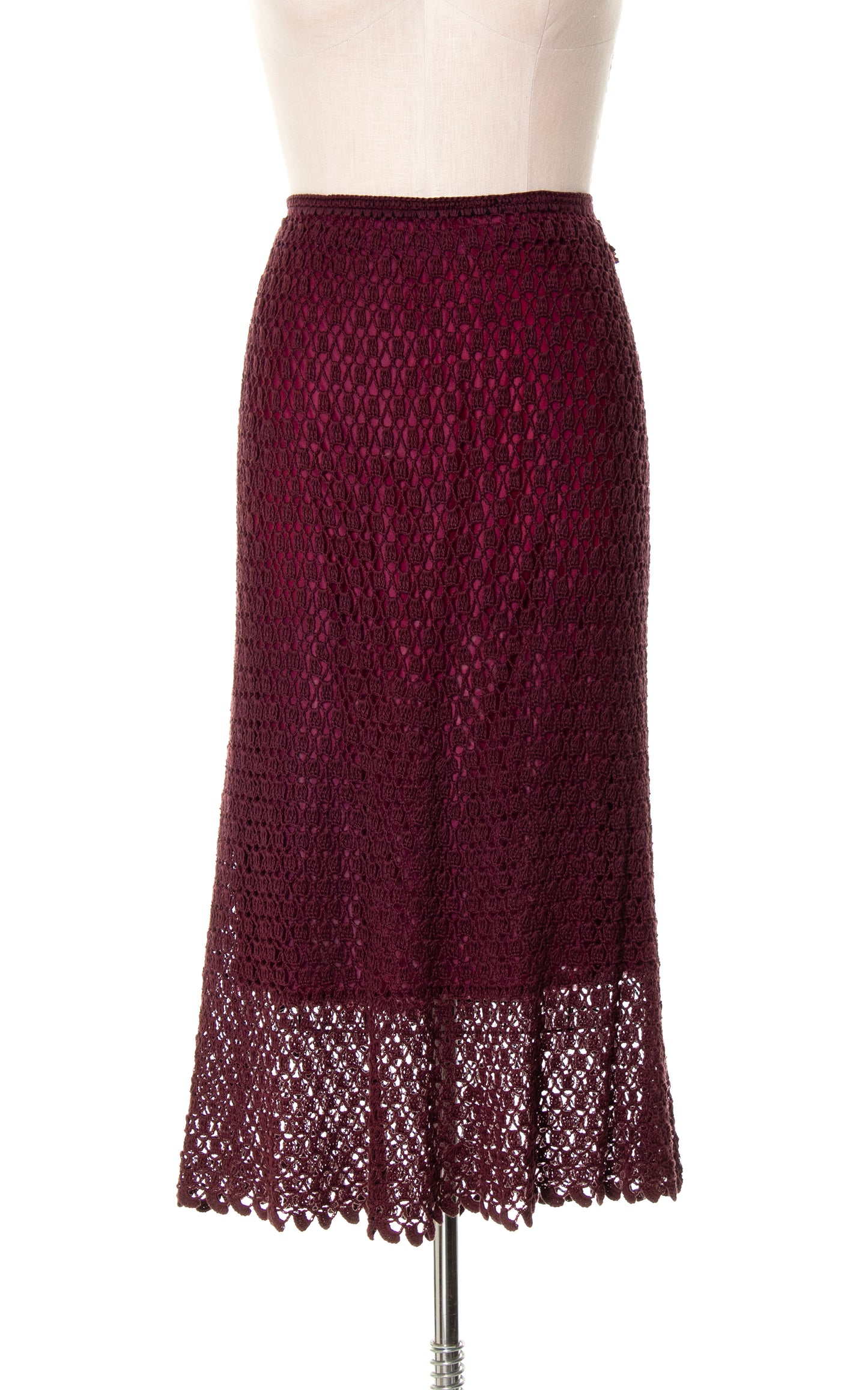 NEW ARRIVAL || 1970s Open Knit Sweater & Skirt Set | x-large
