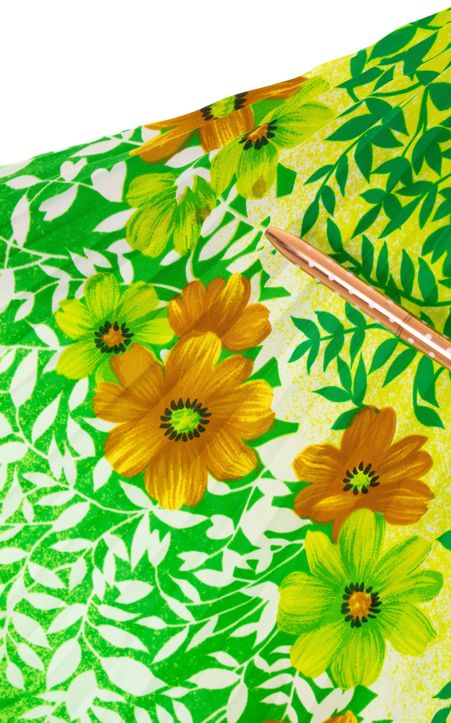 1970s Ombré Floral Pleated Kaftan | x-small/small/medium/large/x-large