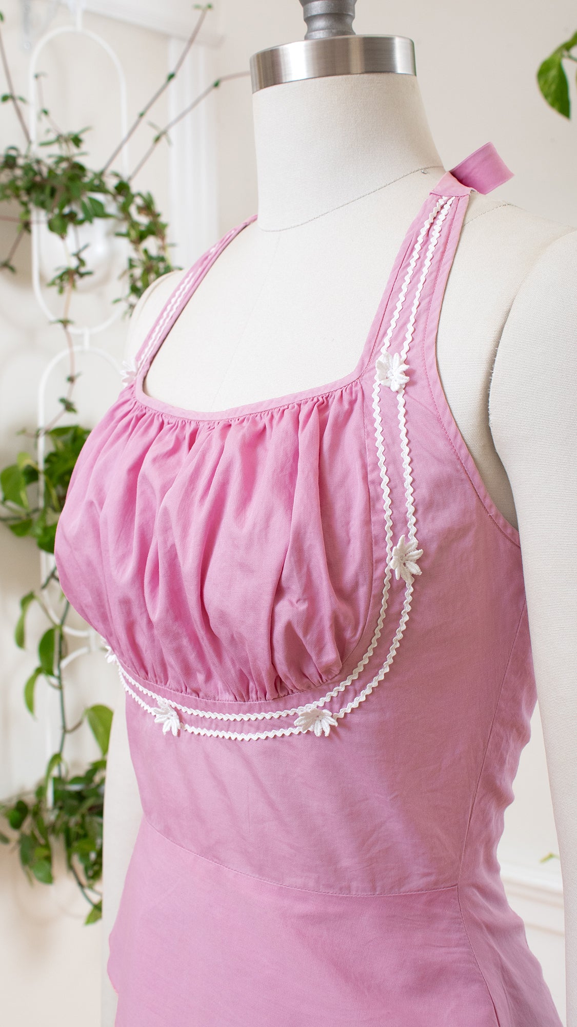 1950s Purple-Pink Halter Top | small