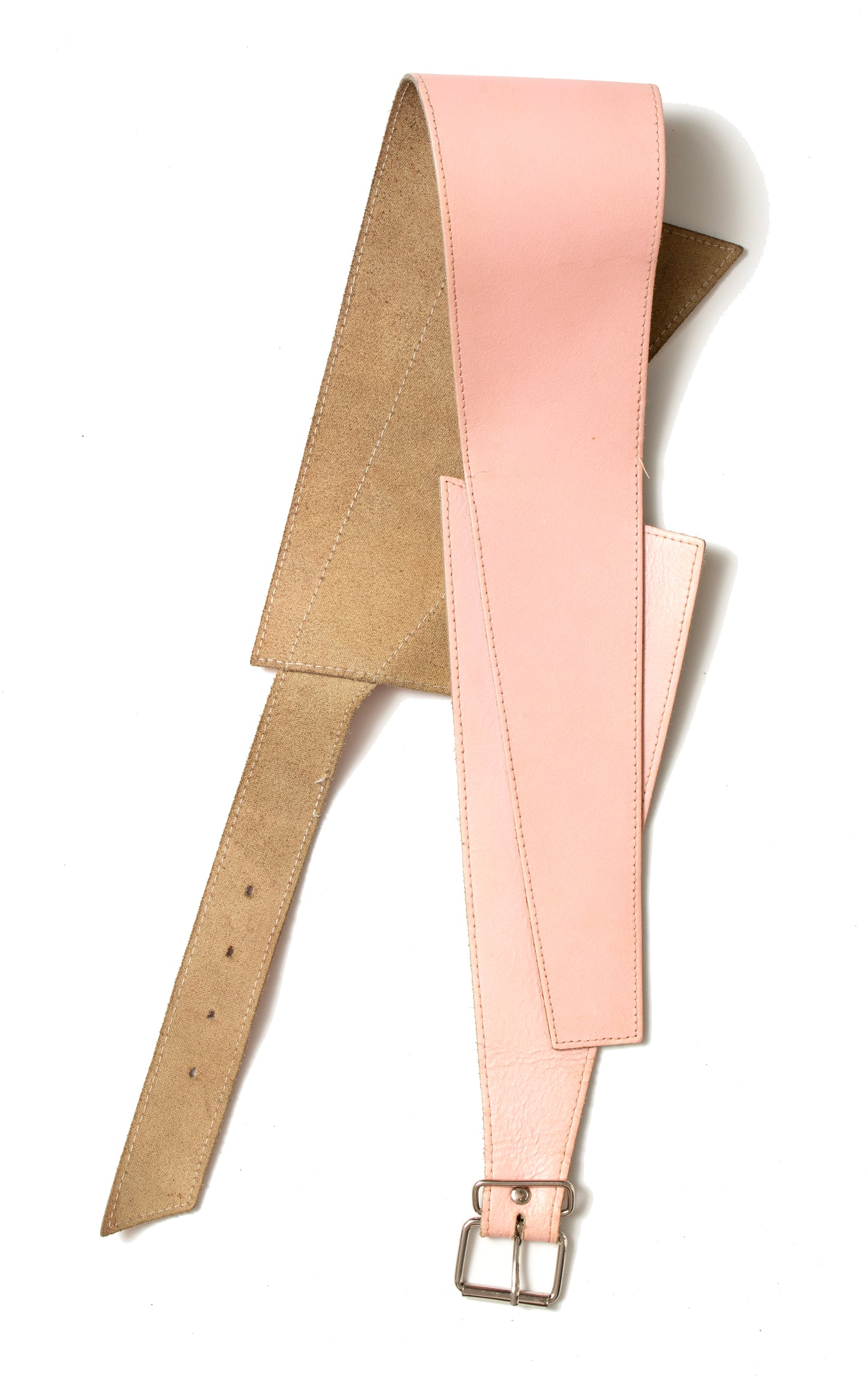 Vintage Pink Asymmetrical Cinch Belt | medium/large