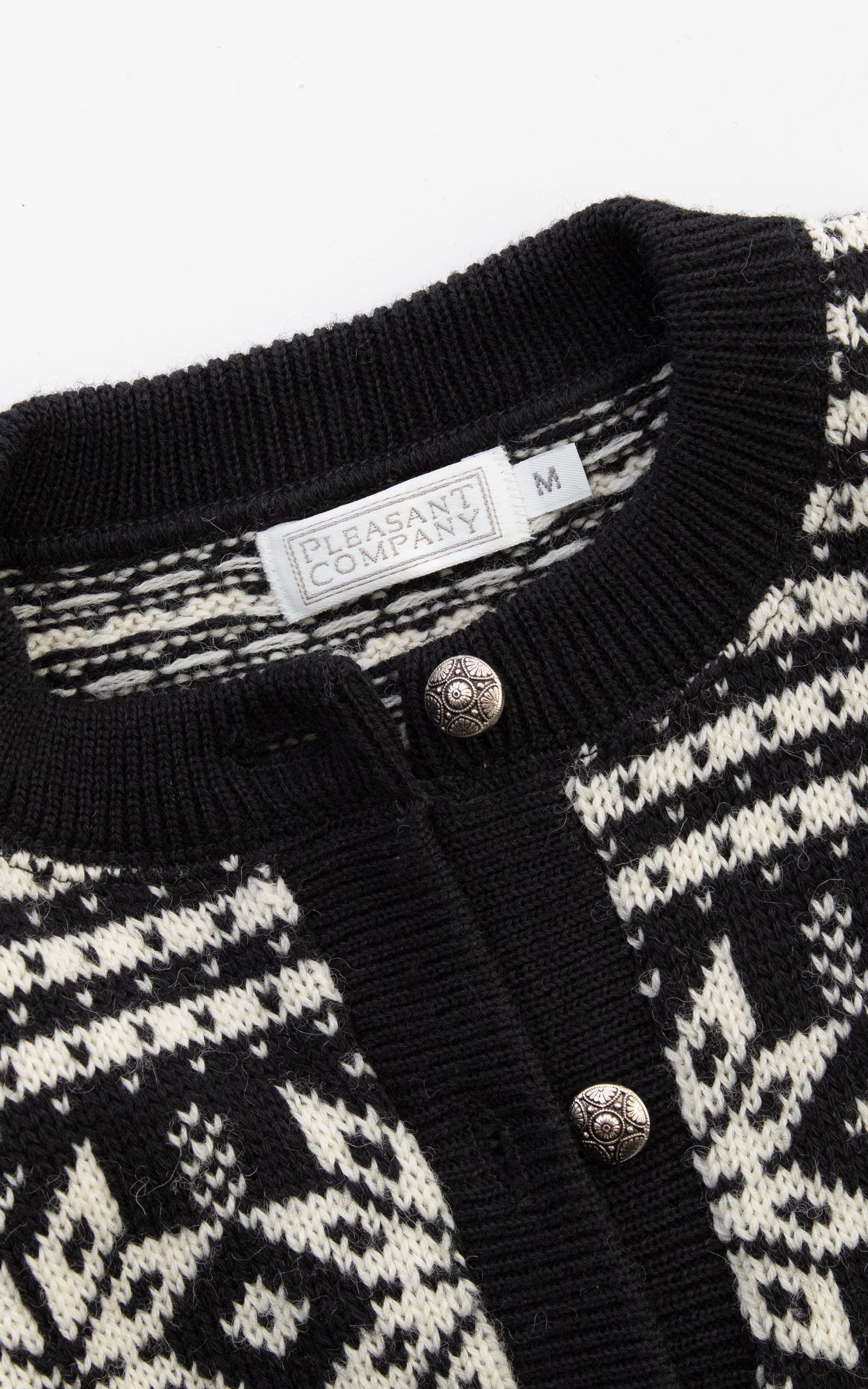1990s does 1940s Fair Isle Knit Wool Cardigan | x-small/small