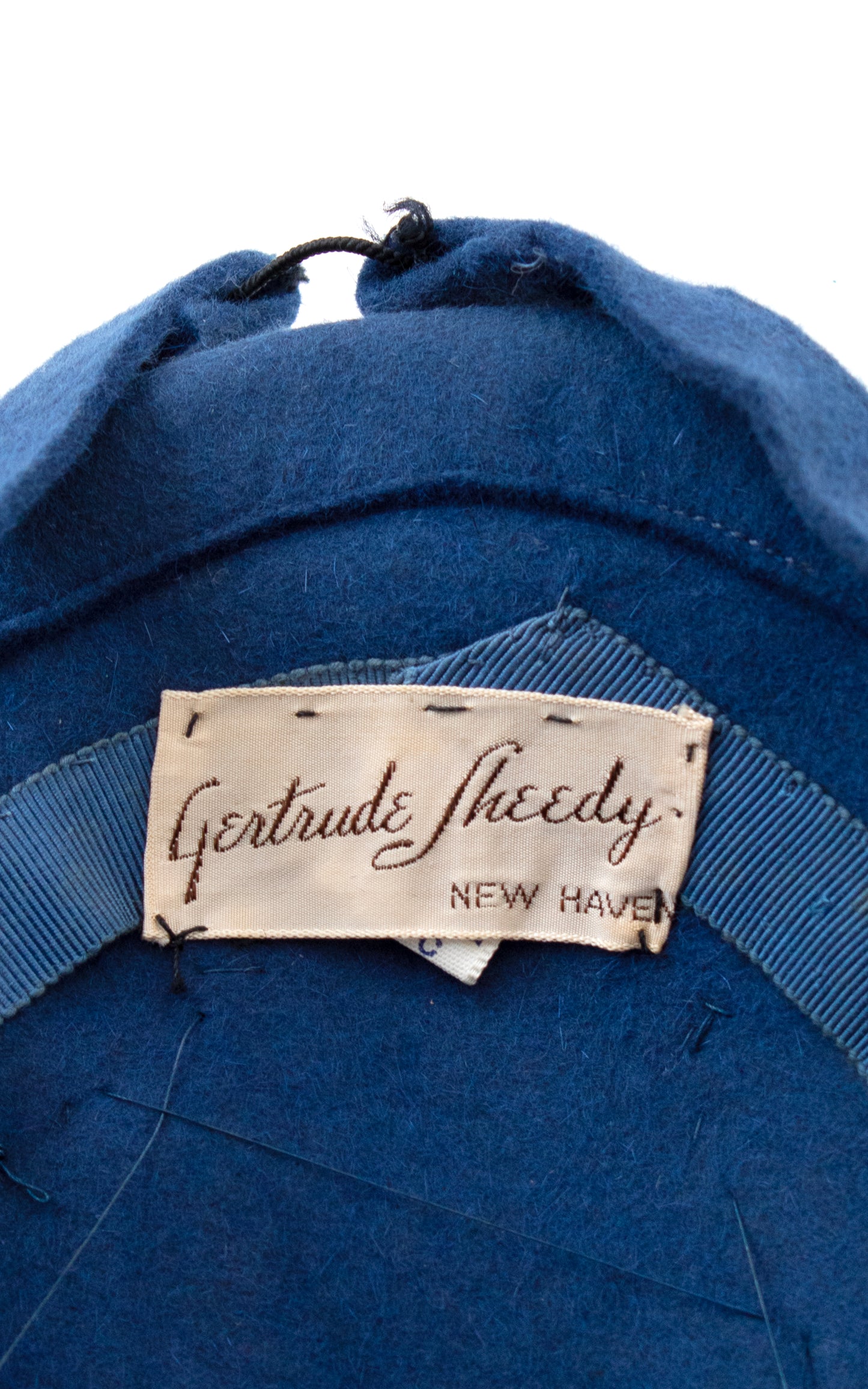 1940s Feathered Loopty Wool Felt Tilt Hat