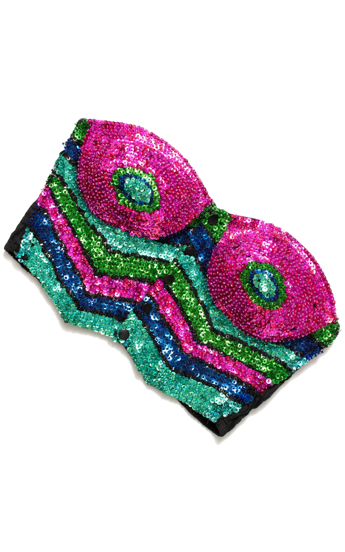 1980s Sequin Beaded Ta-Tas Bustier | small/medium
