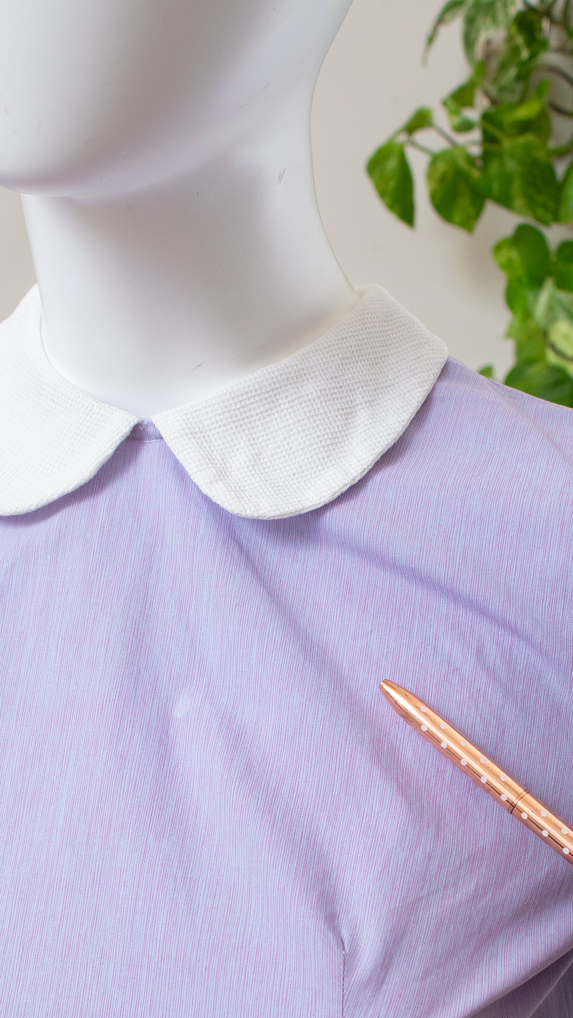 1940s Pastel Purple Romper | small