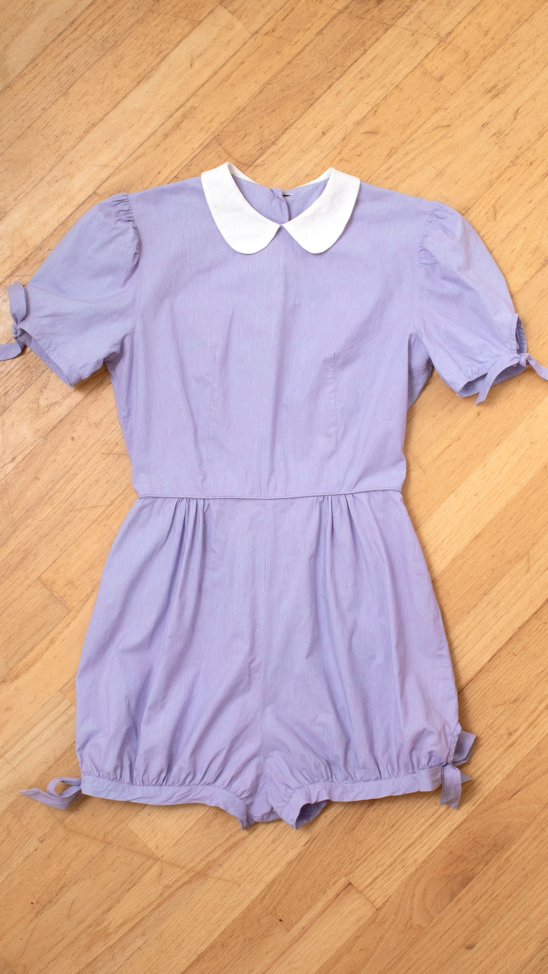 1940s Pastel Purple Romper | small