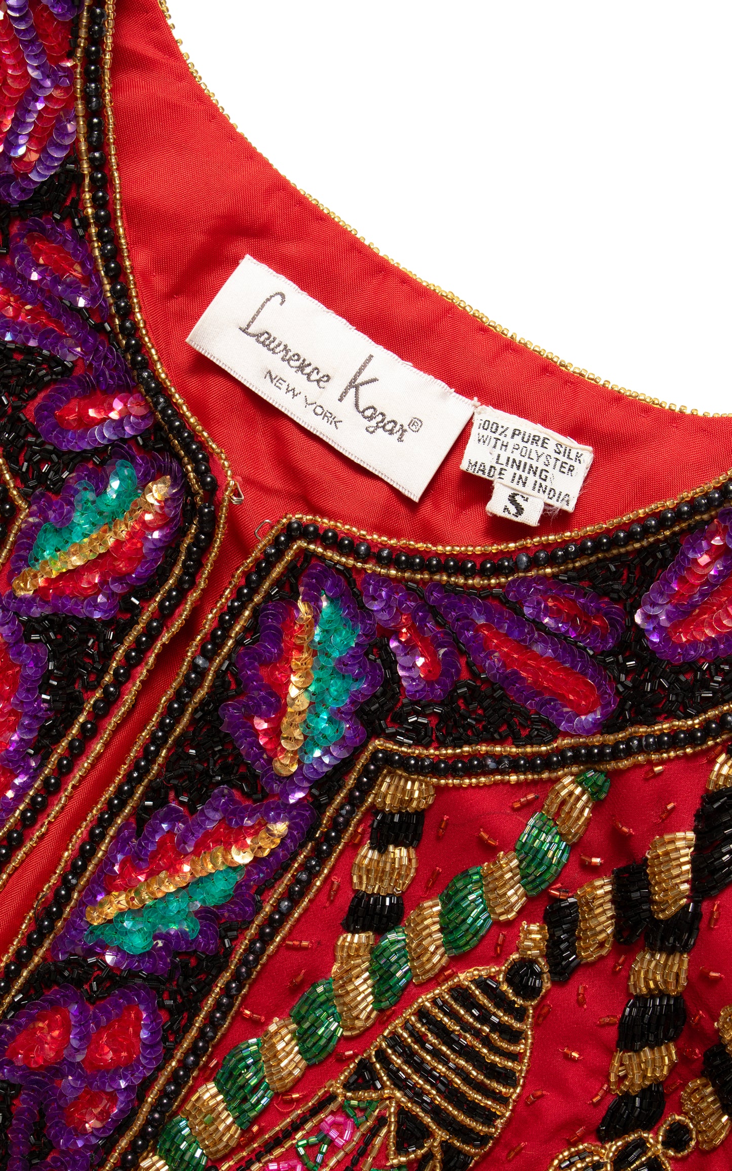 1980s Tassel Beaded Silk Jacket | small