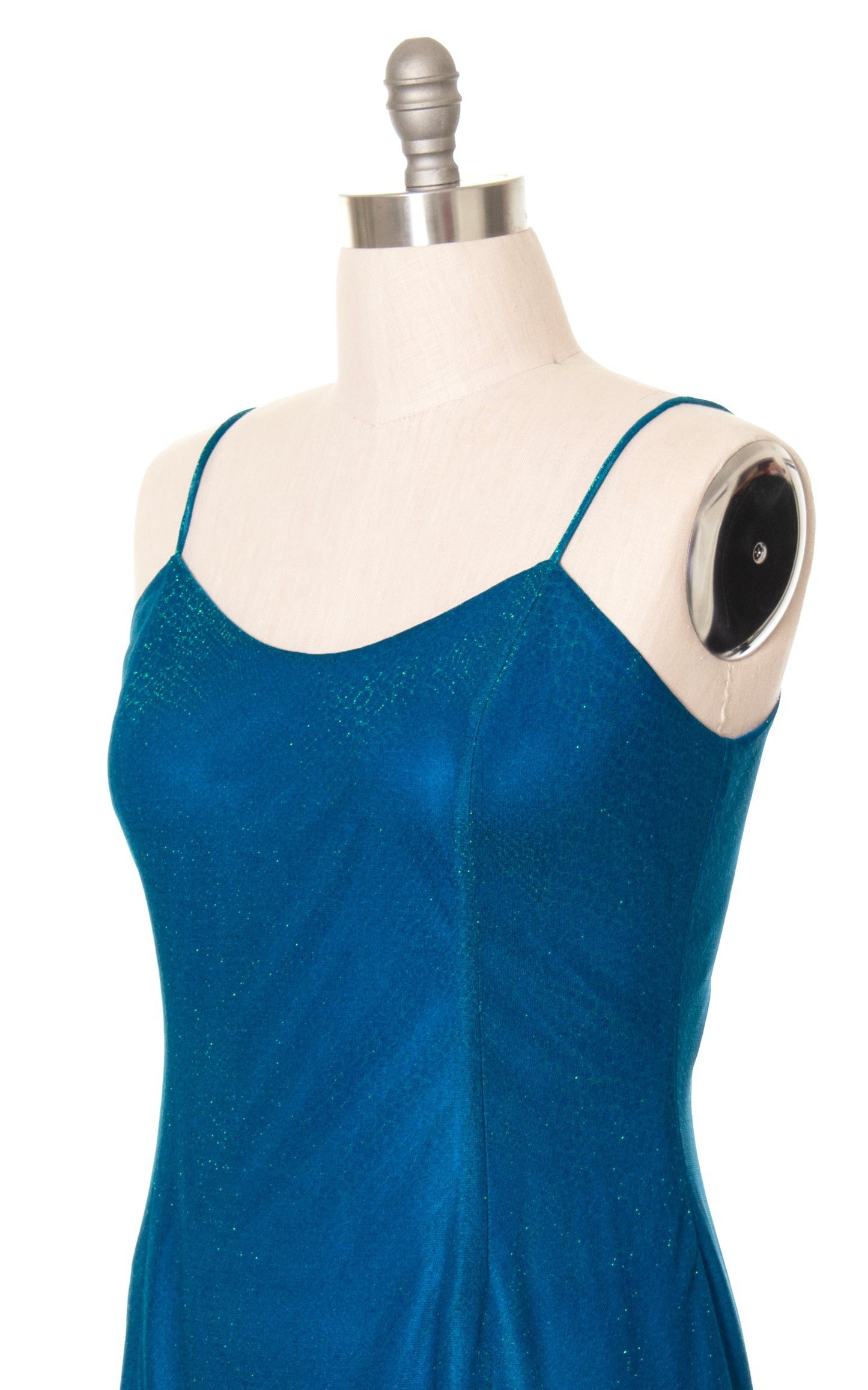 2000s Y2K Iridescent Reptile Stretchy Maxi Dress | large