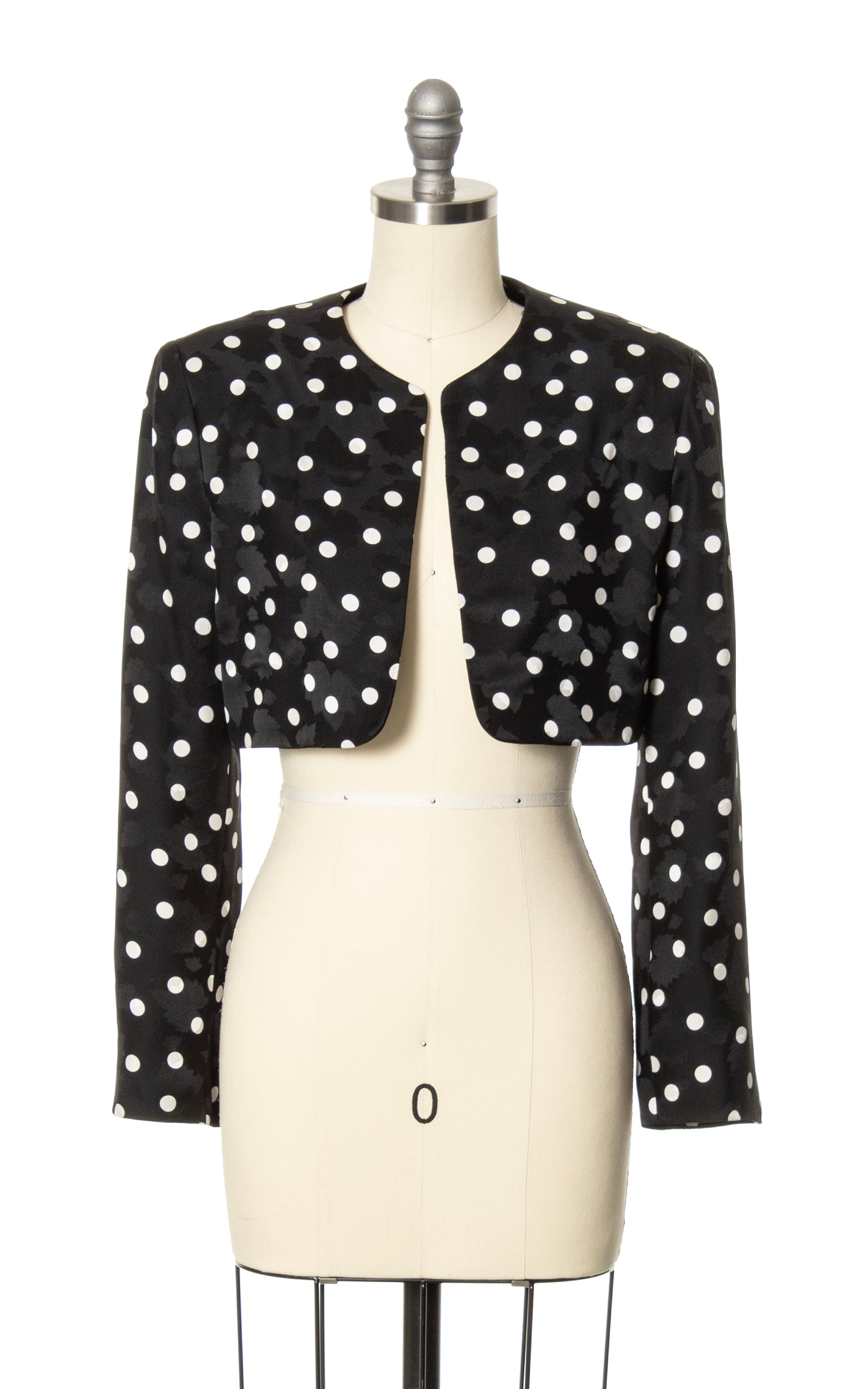 1980s Silk Polka Dot Dress & Bolero Set | x-small/small