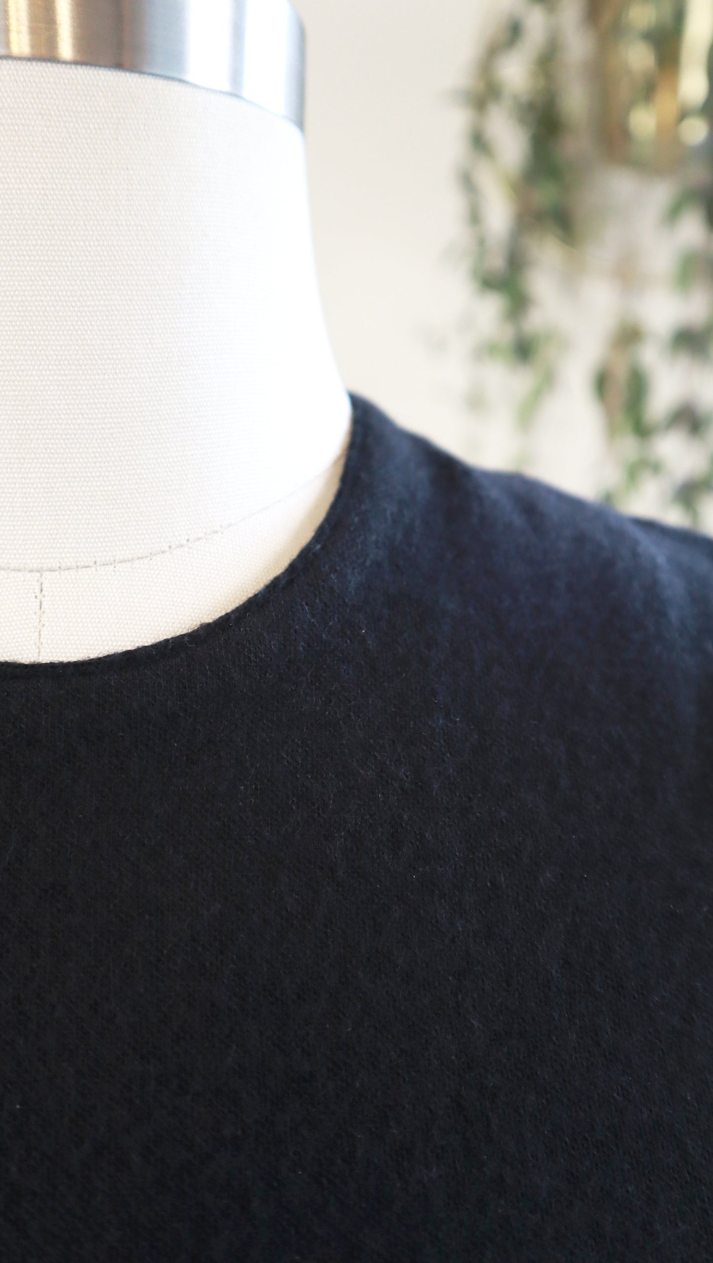 1960s CATALINA Black Knit Wool Sweater Dress | small/medium
