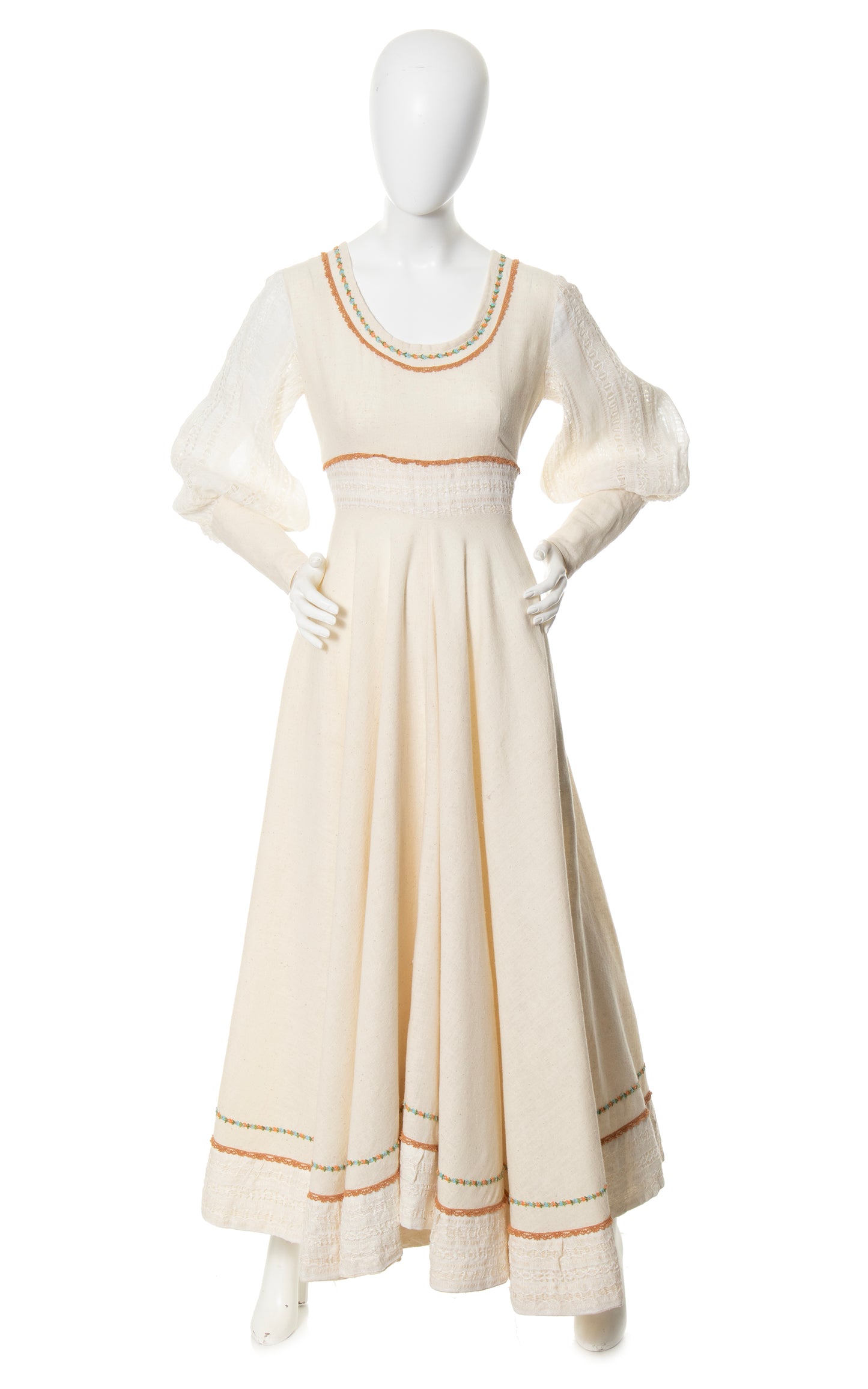 1970s Gunne Sax Style Maxi Dress | medium