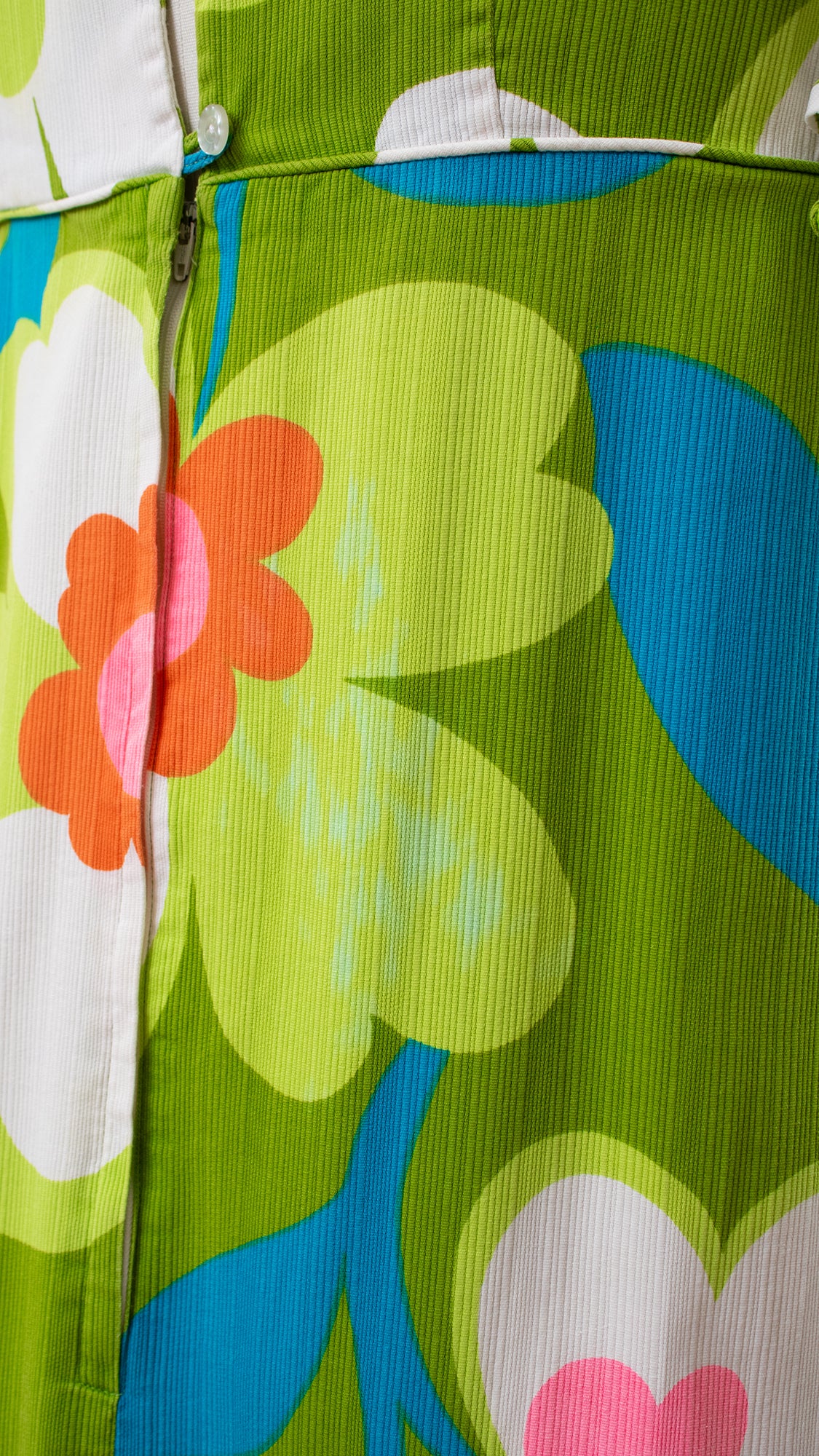 1960s 1970s Hawaiian Floral Maxi Tent Dress | small