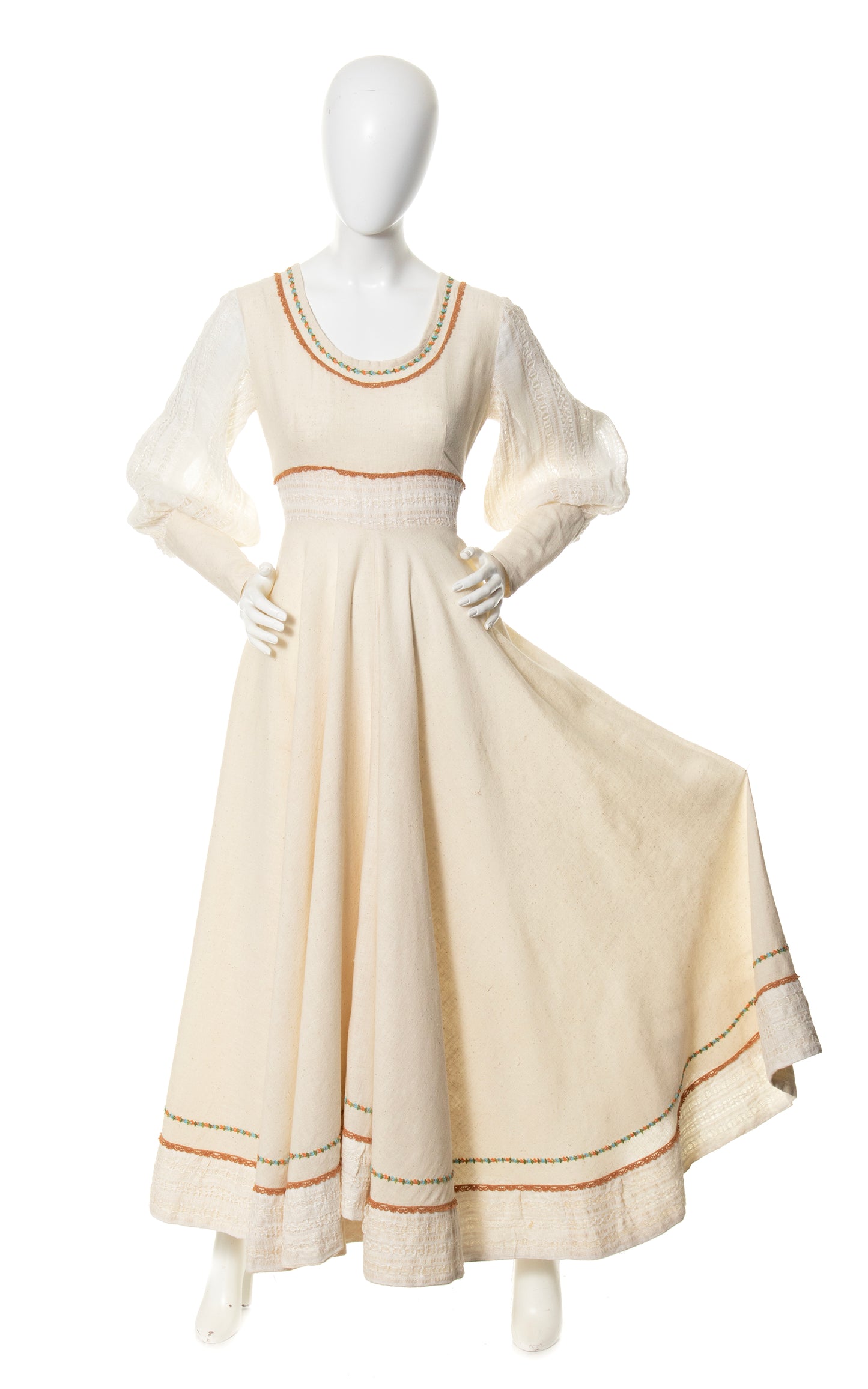 1970s Gunne Sax Style Maxi Dress | medium