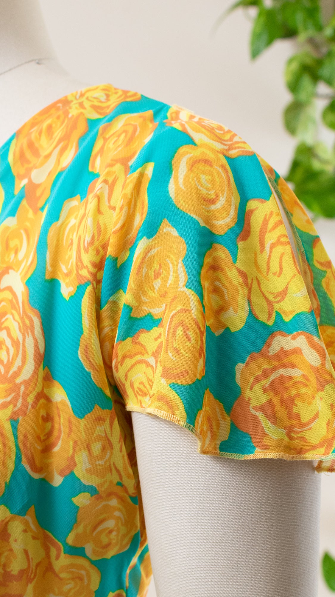 1990s 2000s BETSEY JOHNSON Rose Chiffon Dress | small/medium