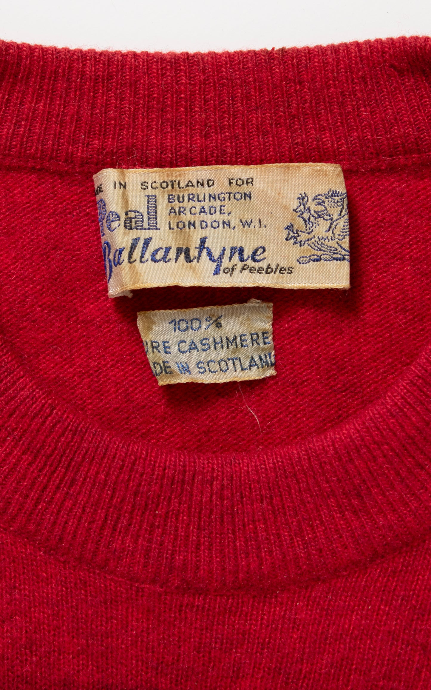 1950s Knit Cashmere Striped Sweater Top | large