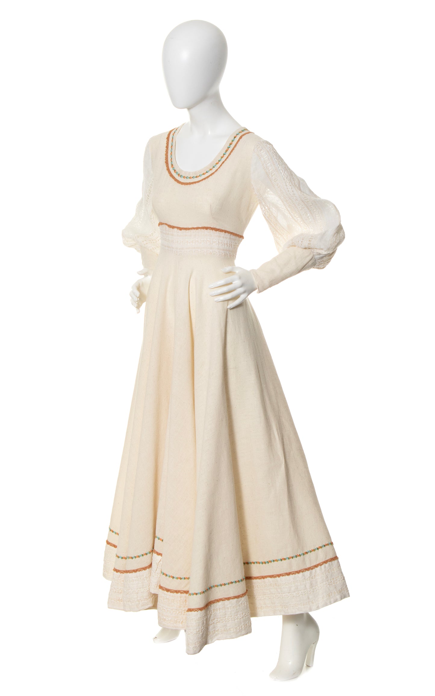 1970s Gunne Sax Style Maxi Dress | medium