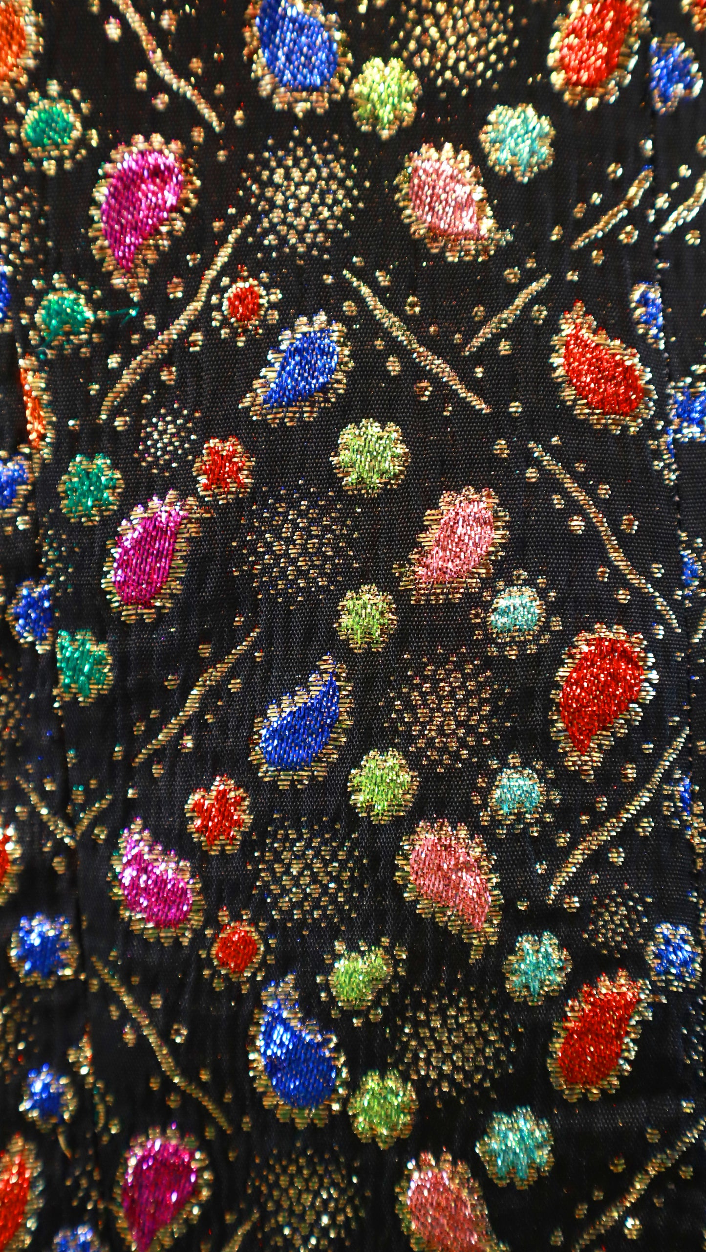 1970s Metallic Jewels Party Dress & Jacket Set | x-large