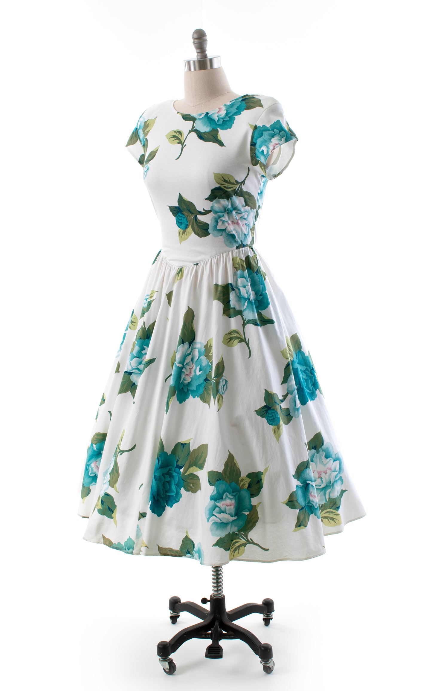 1980s CAROL ANDERSON Floral Dress | medium/large