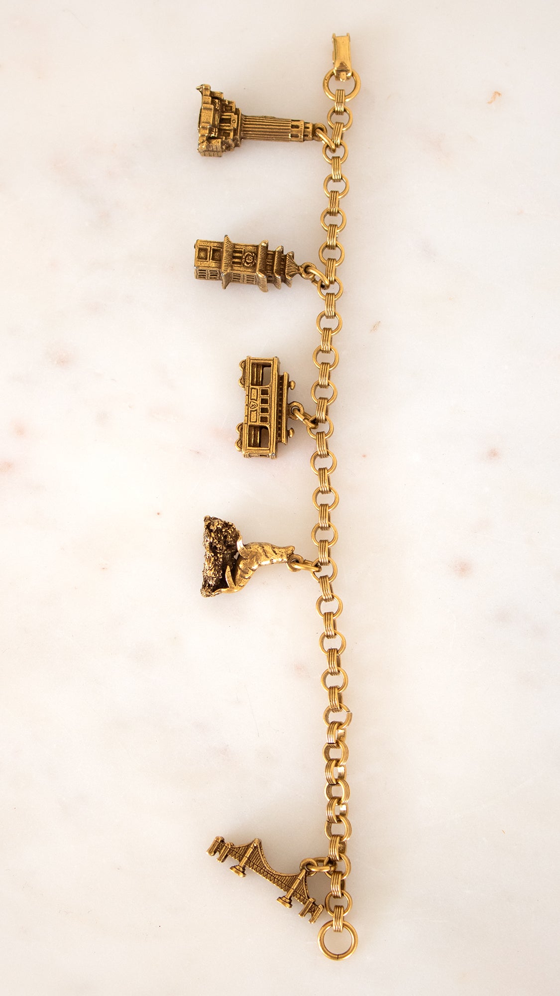 1960s CORO San Francisco Novelty Charm Bracelet