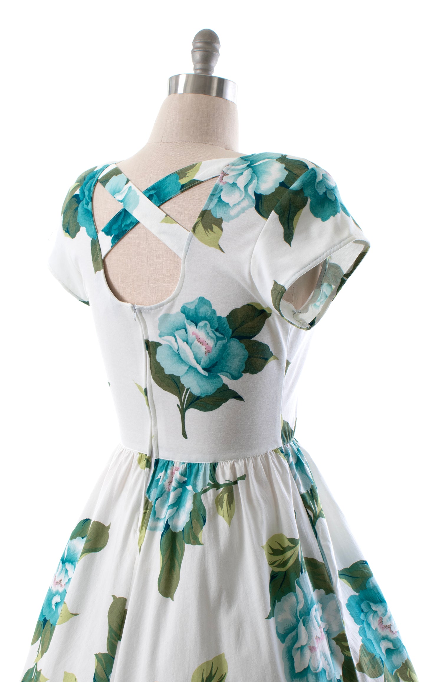 1980s CAROL ANDERSON Floral Dress | medium/large