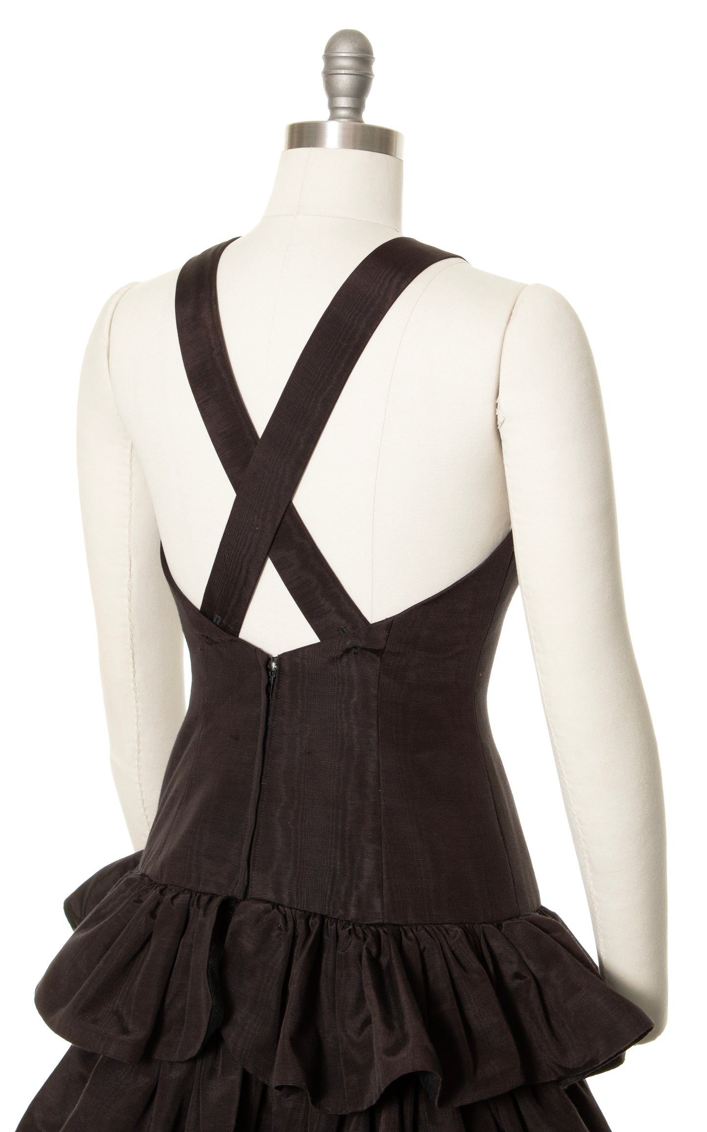 1980s LILLIE RUBIN Tiered Party Dress | small