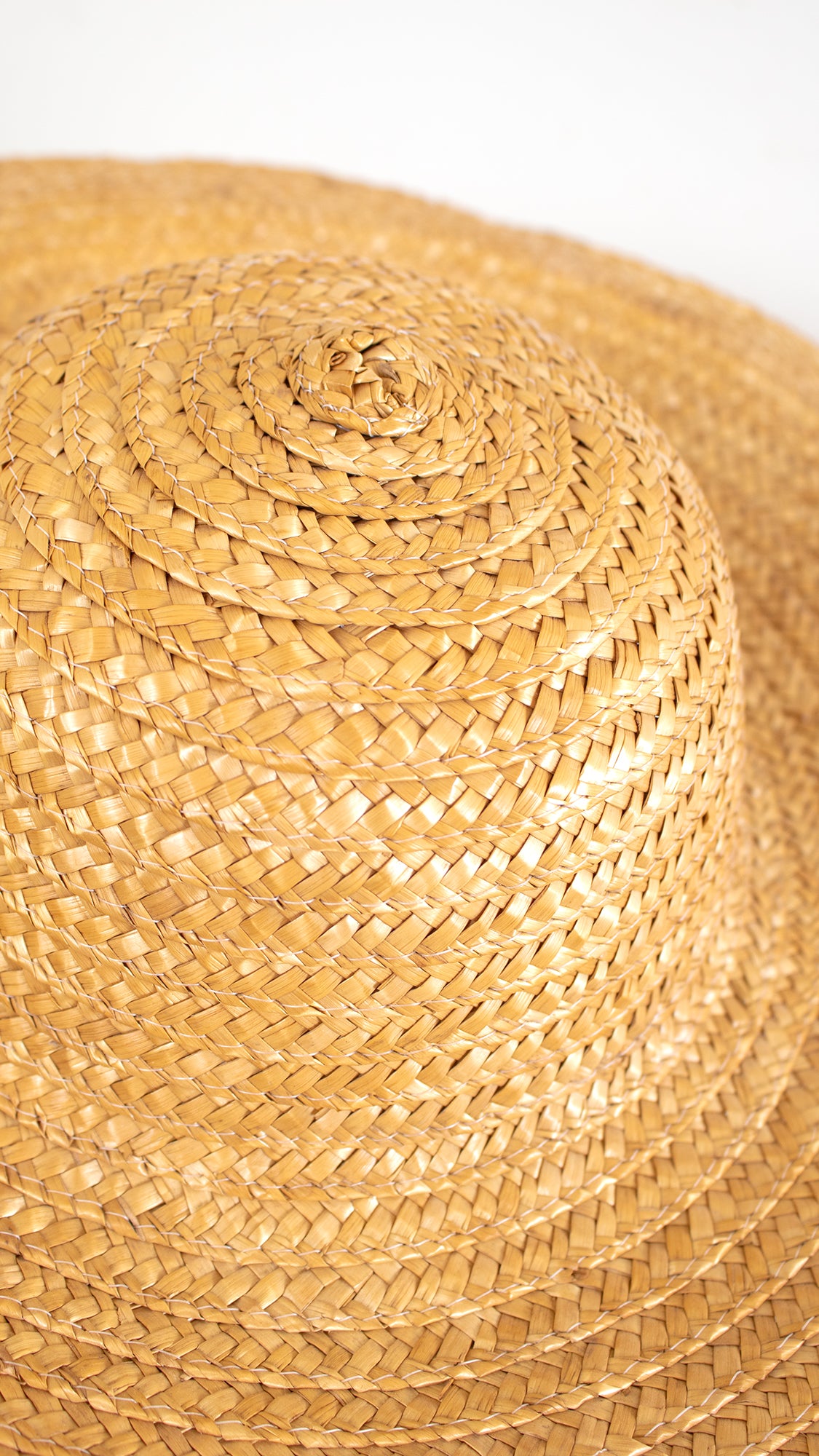 1970s Tan Straw Sun Hat