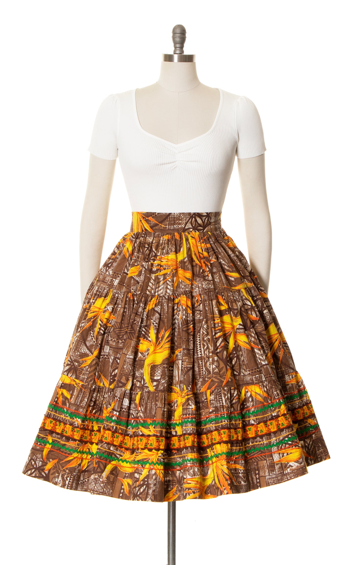 1950s Bird of Paradise Circle Skirt | medium