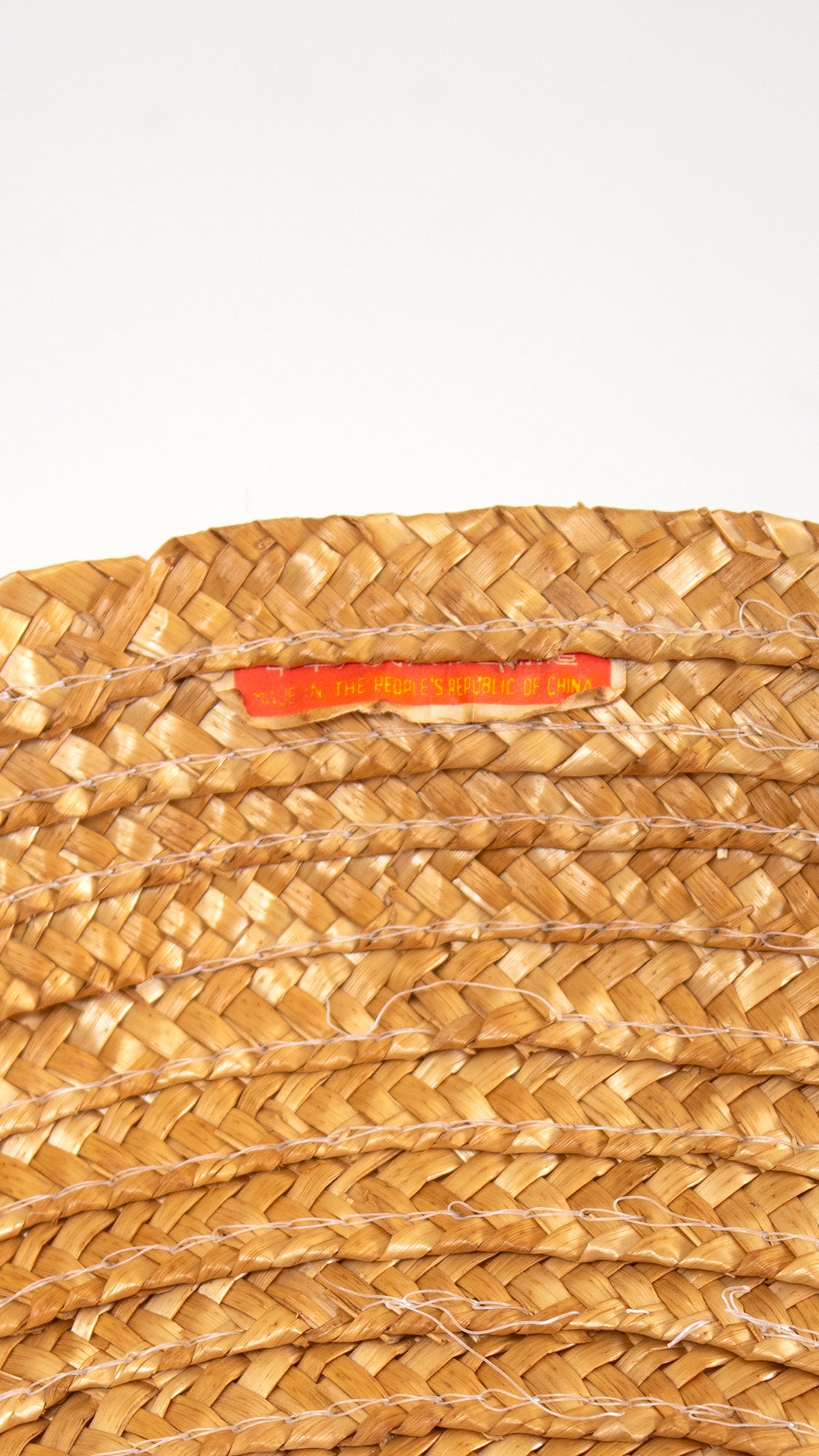 1970s Tan Straw Sun Hat