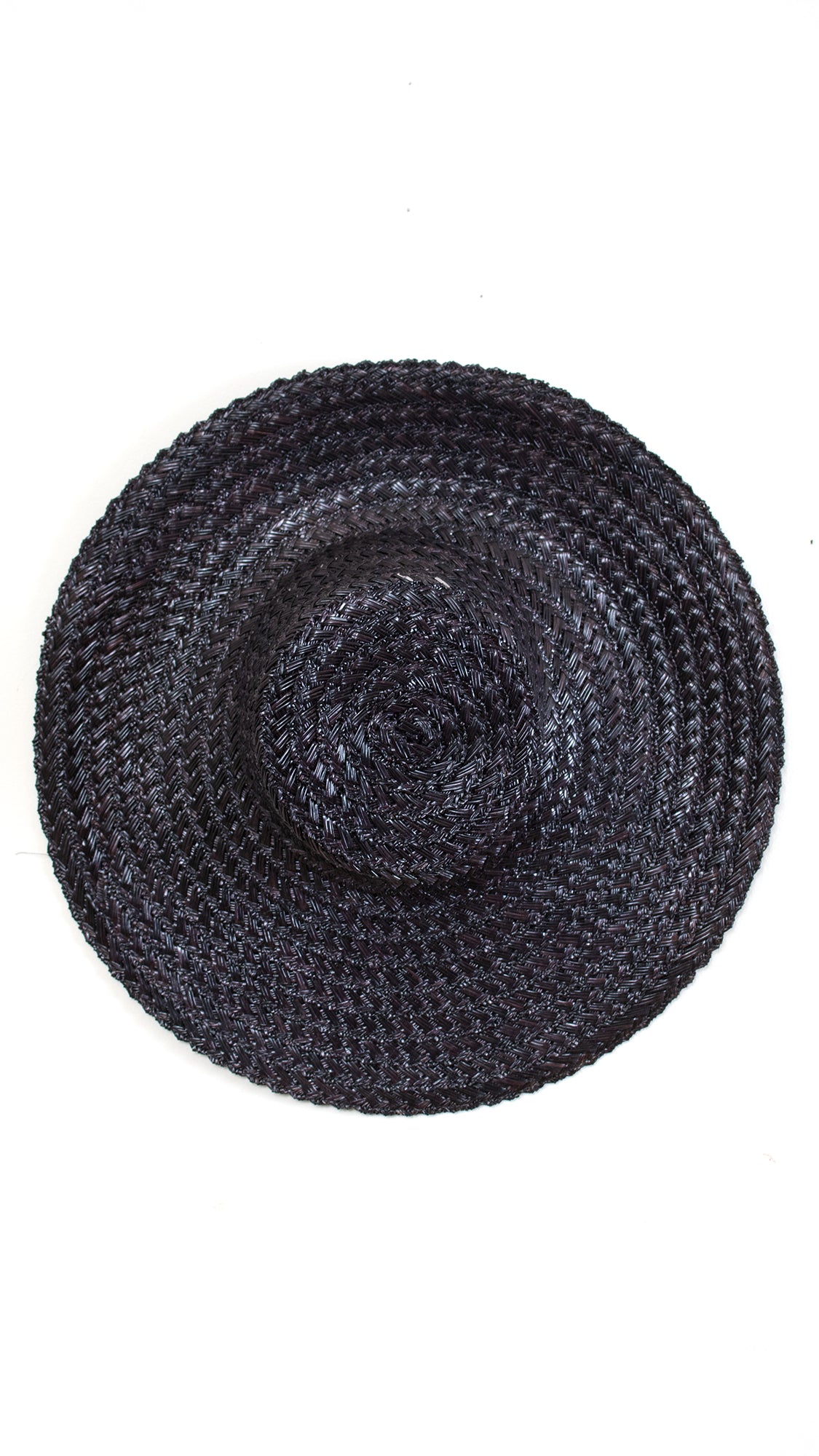 1970s Black Straw Sun Hat (3 Available)