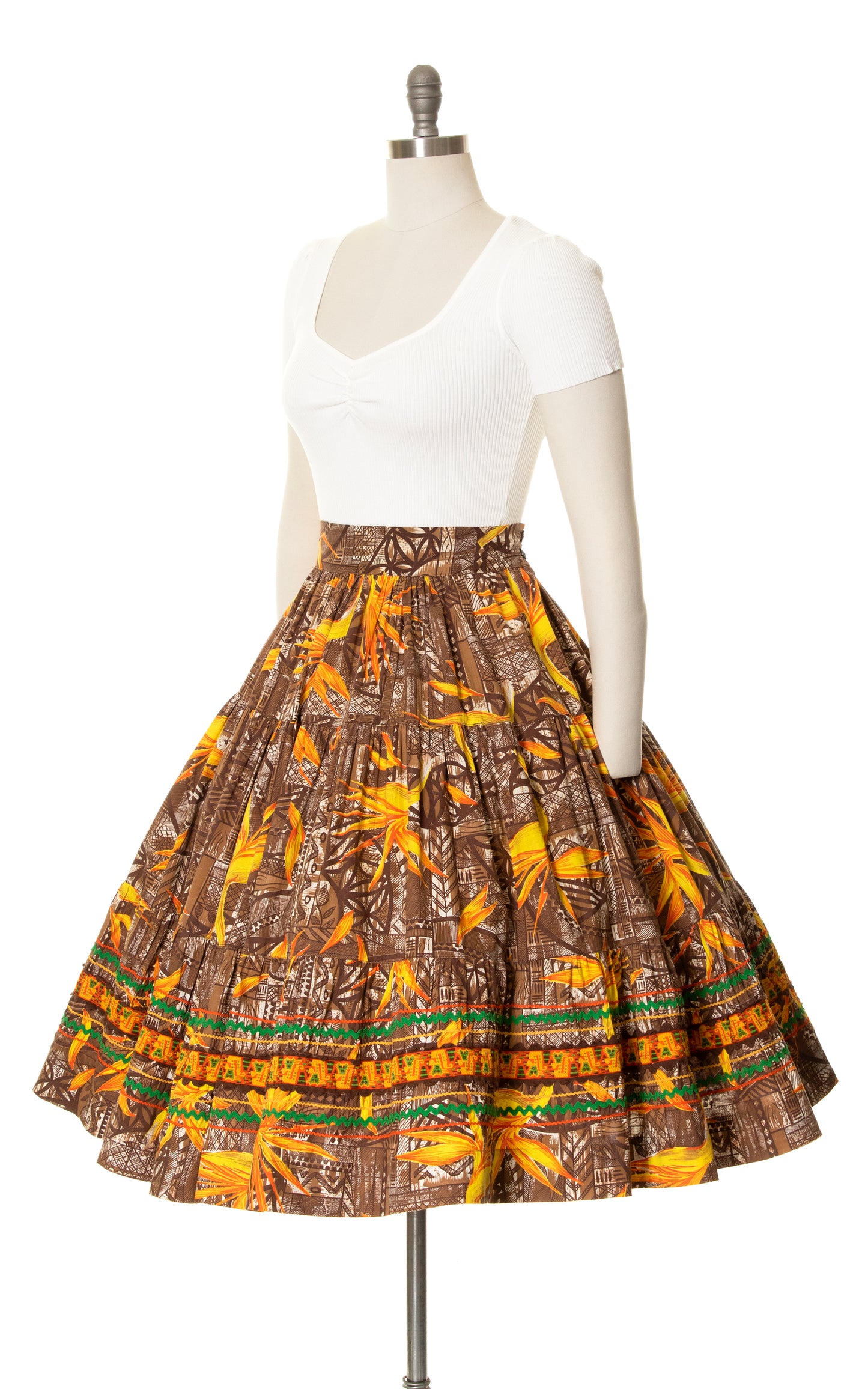 1950s Bird of Paradise Circle Skirt | medium