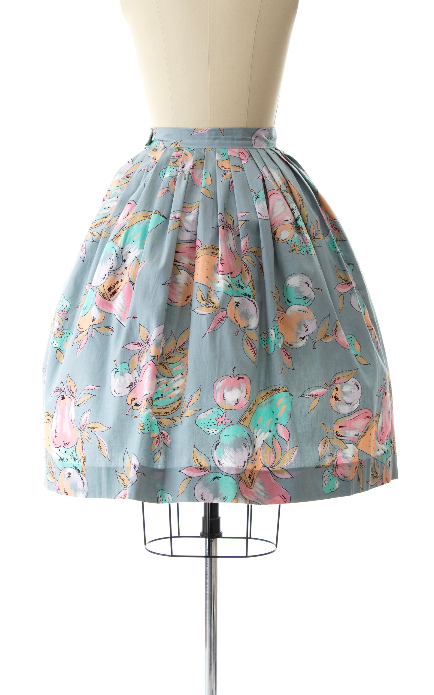 1950s Fruit Novelty Print Skirt | x-small