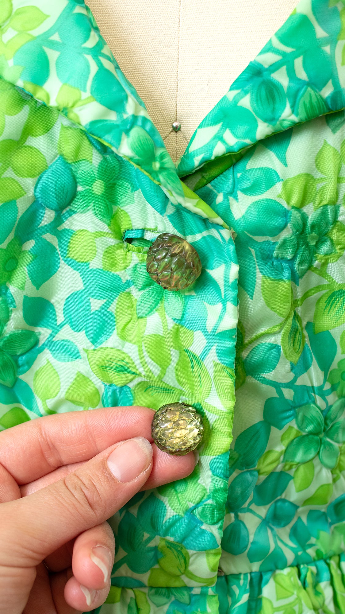 1960s Floral Maxi Hostess Gown | small