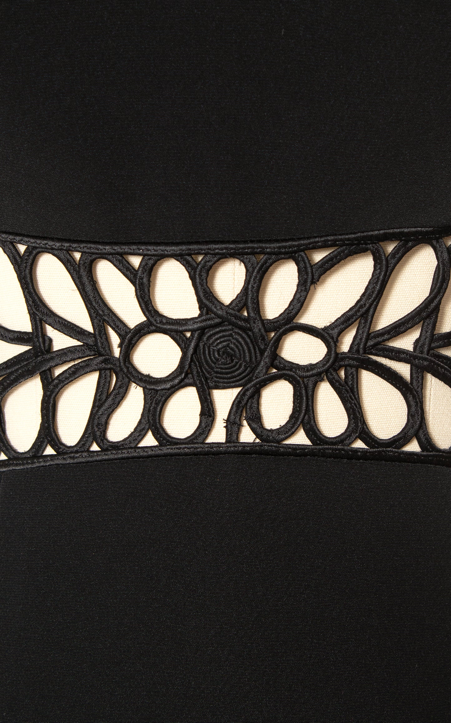 2000s Cutout Waist Black Cocktail Dress | small