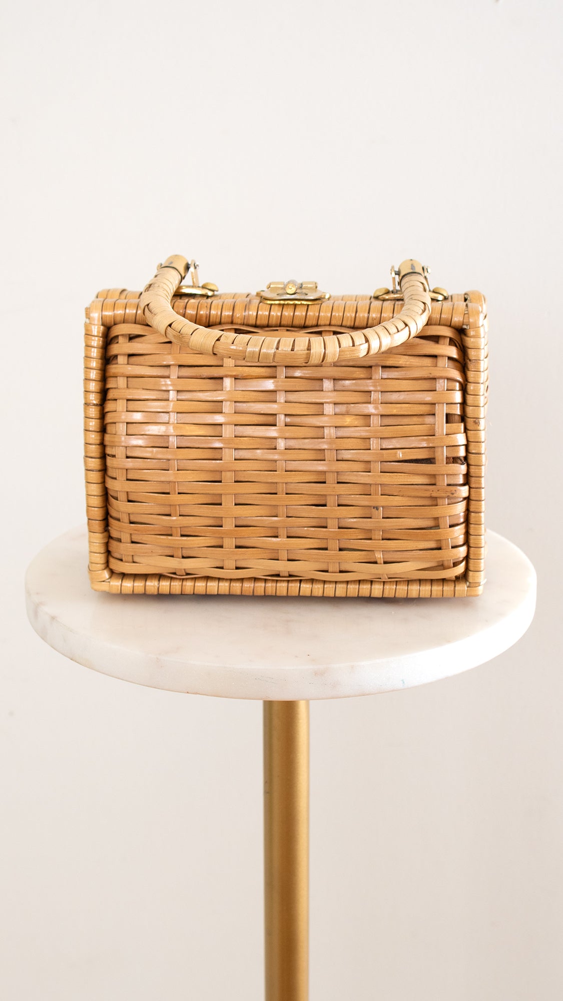 1960s Wicker Box Purse