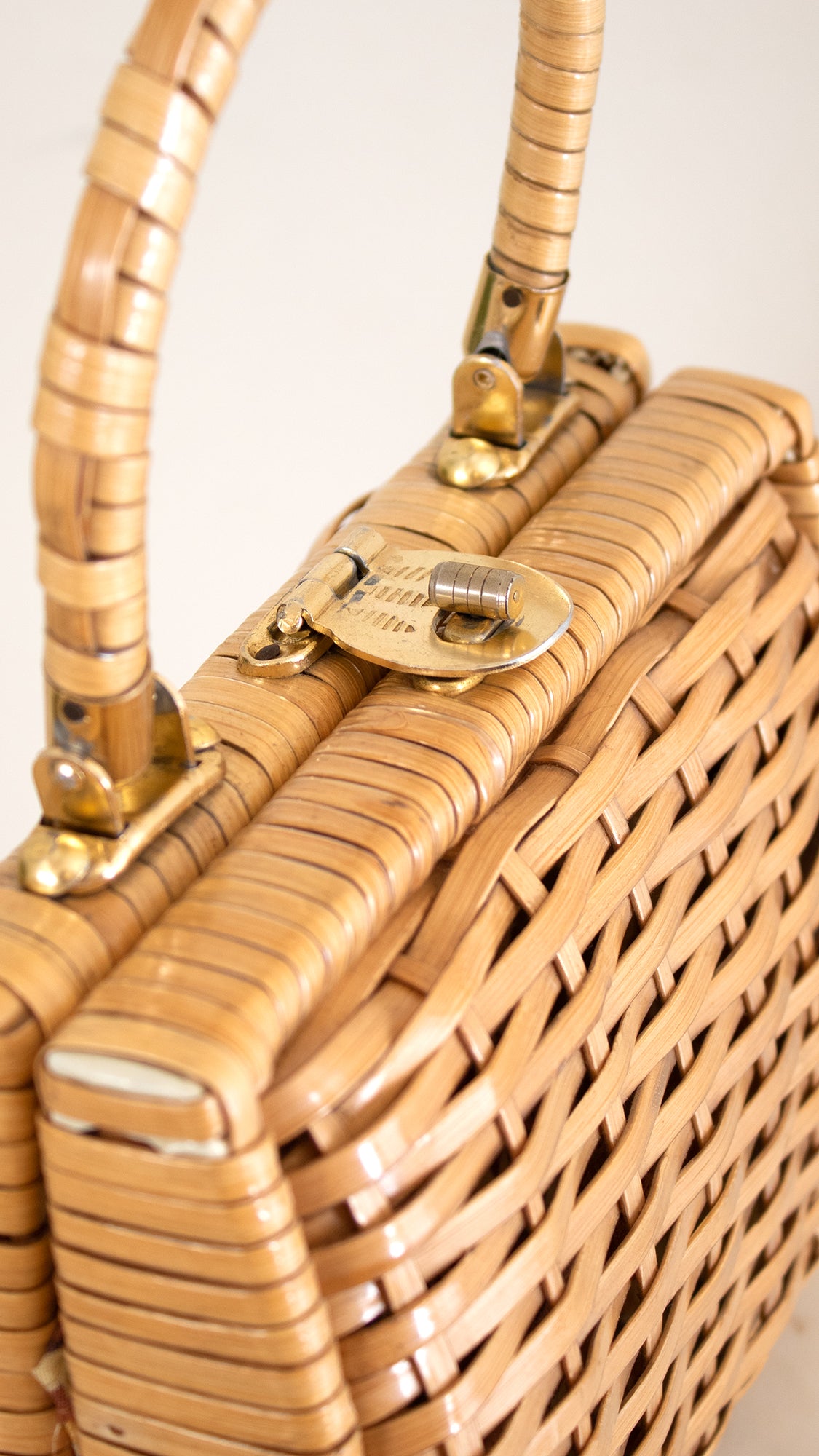 1960s Wicker Box Purse