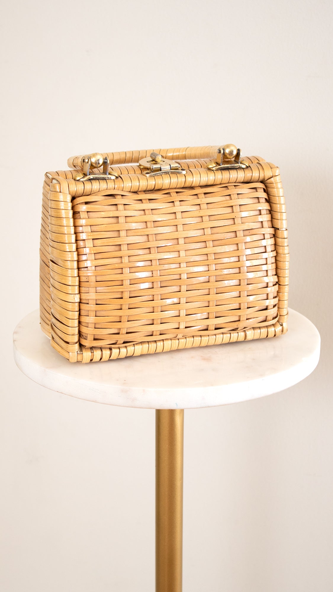 1960s Wicker Box Purse