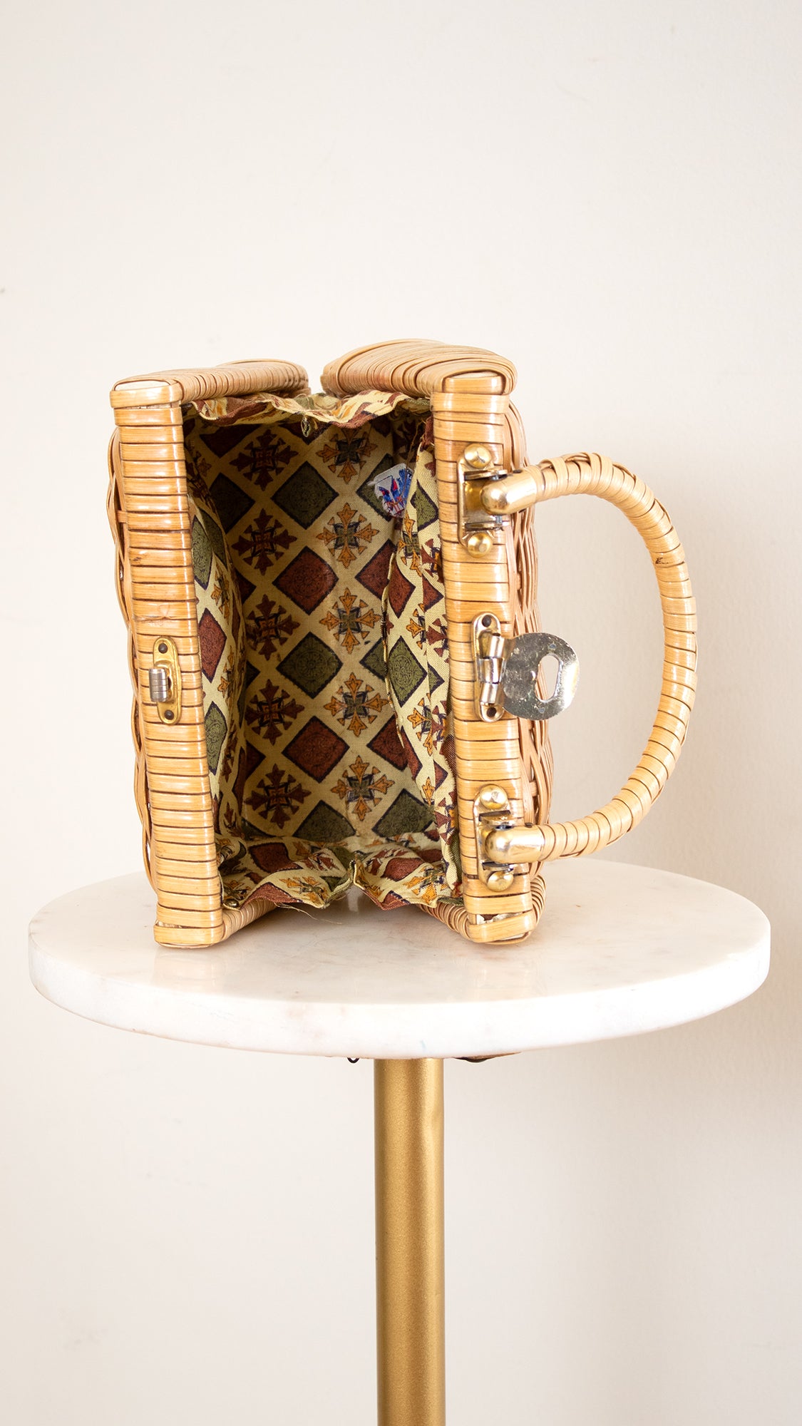 1960s Wicker Box Purse