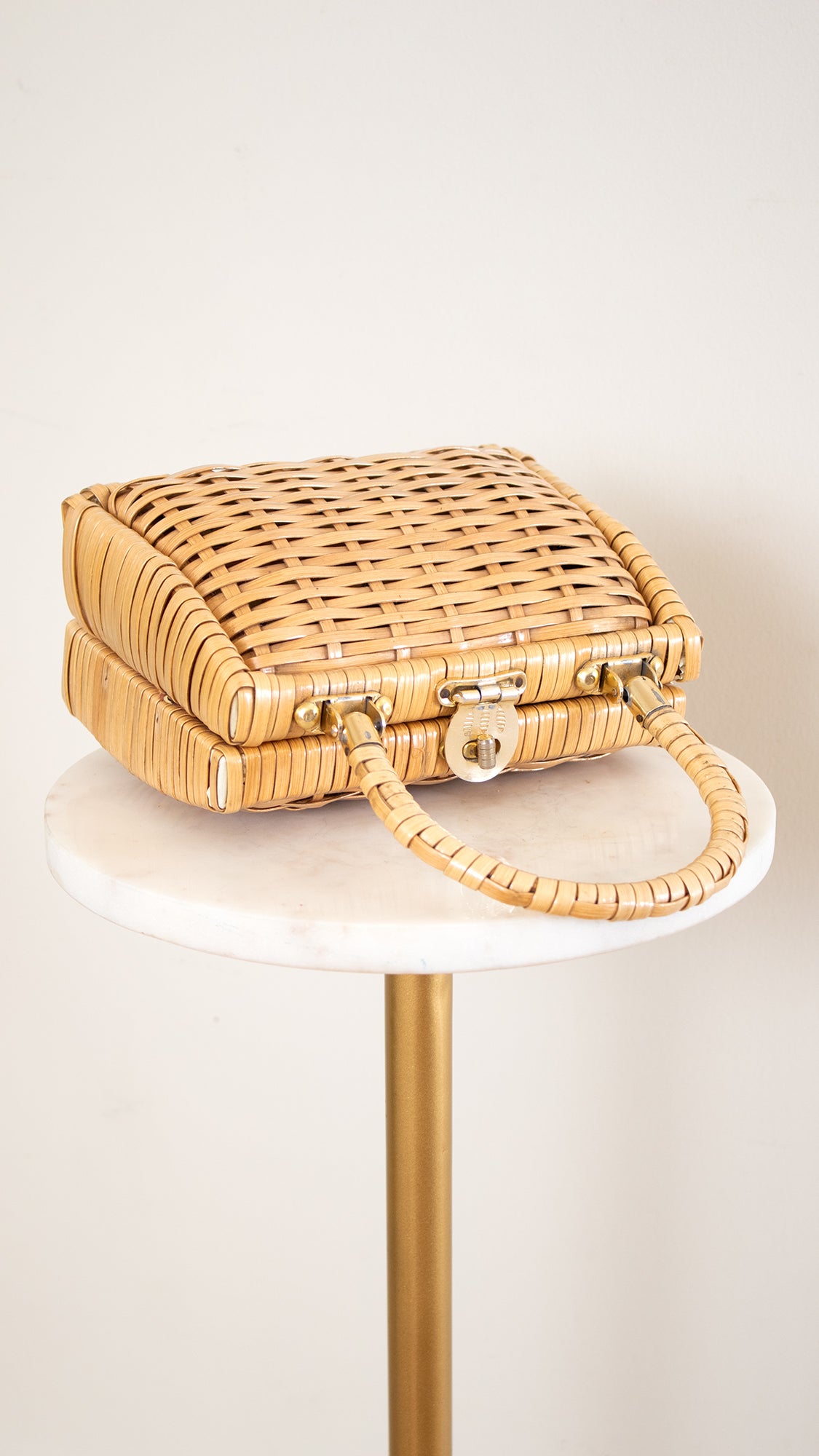 1960s Wicker Box Purse