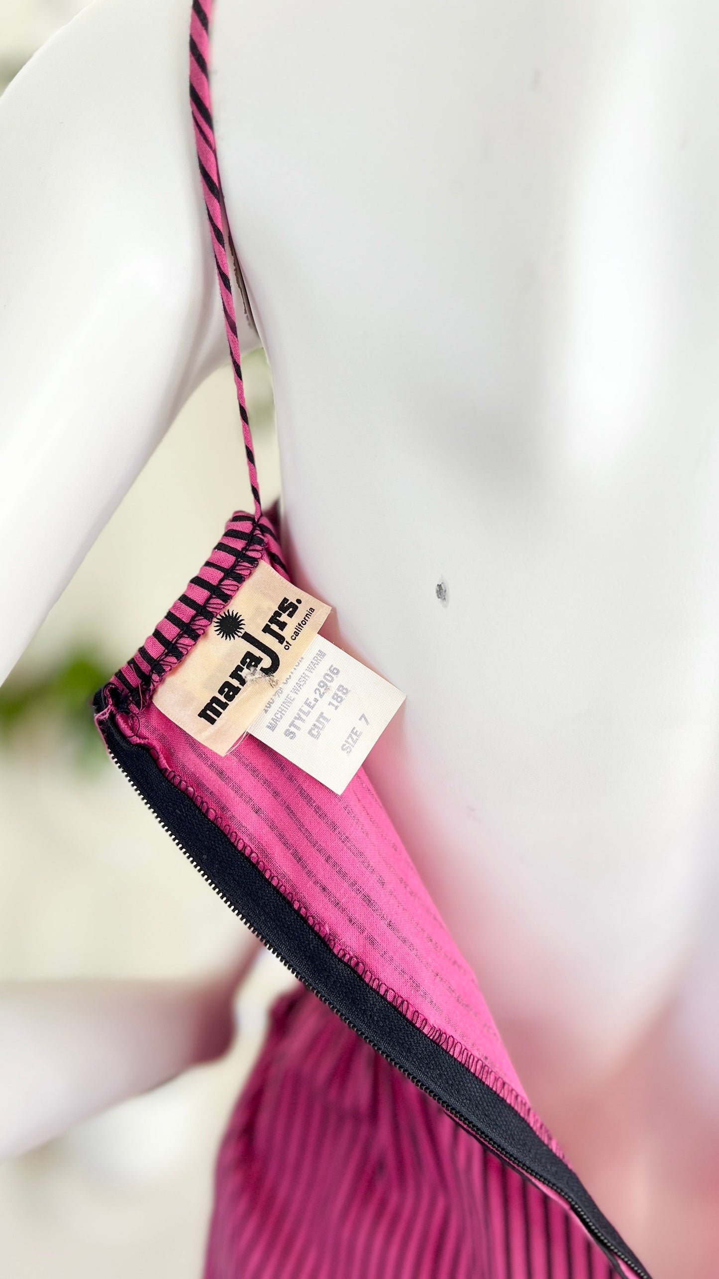 1970s Striped Sweetheart Jumpsuit | x-small/small
