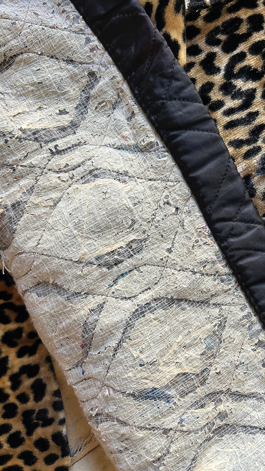 Vintage 1960s 1970s Leopard Print Faux Fur Coat | medium/large