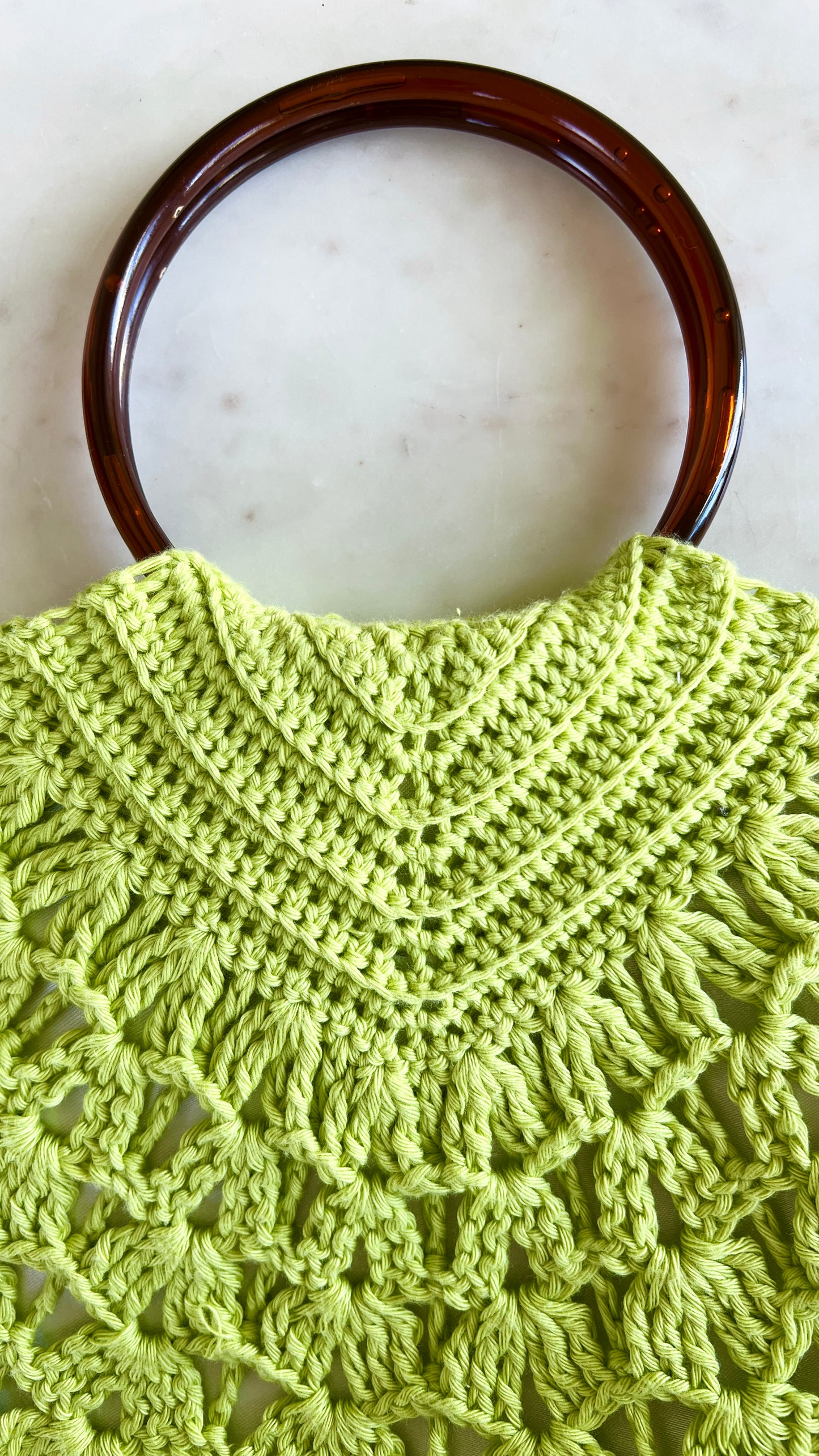 Modern 1940s Style Crochet Purse